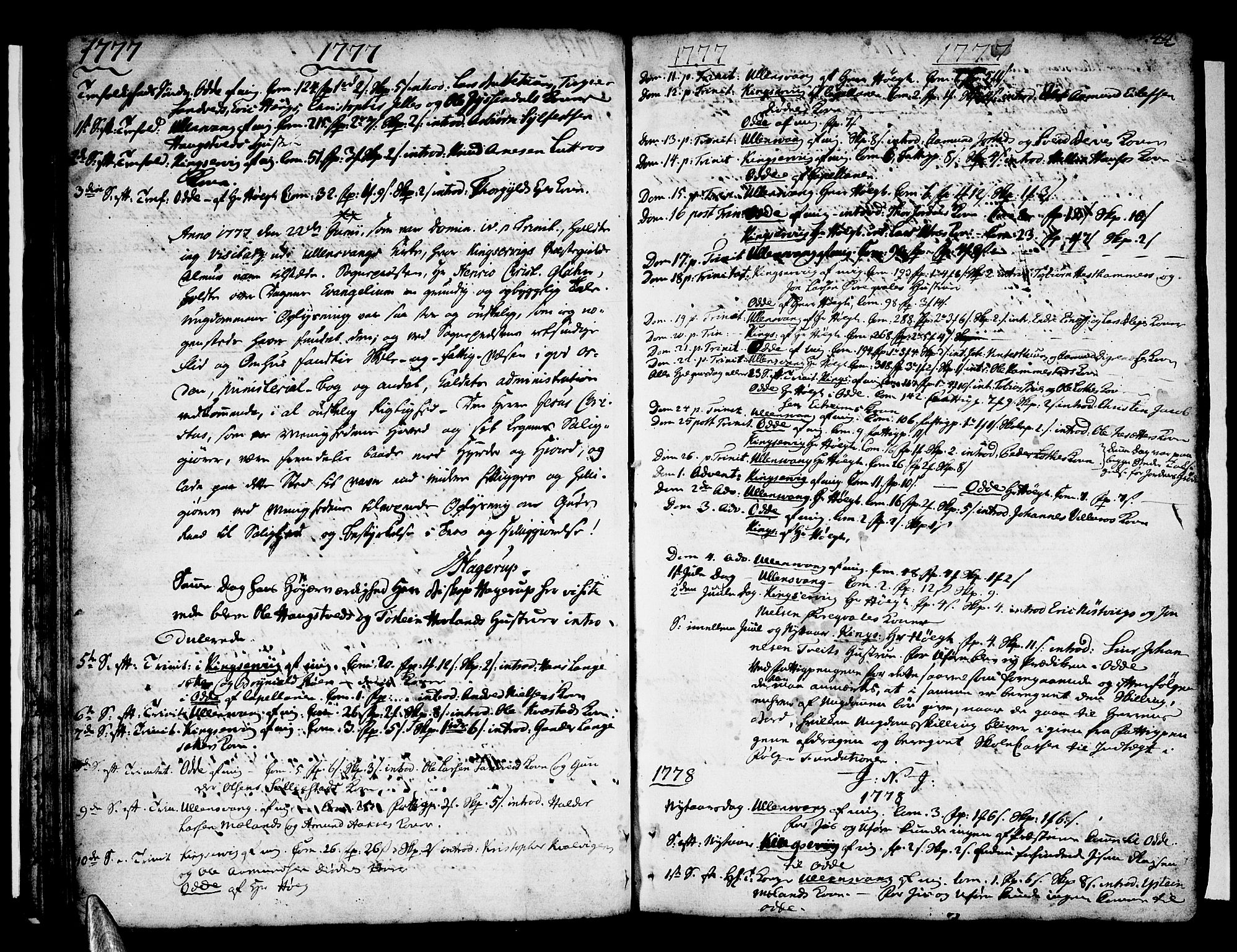 Ullensvang sokneprestembete, AV/SAB-A-78701/H/Haa: Parish register (official) no. A 6 /1, 1758-1788, p. 44