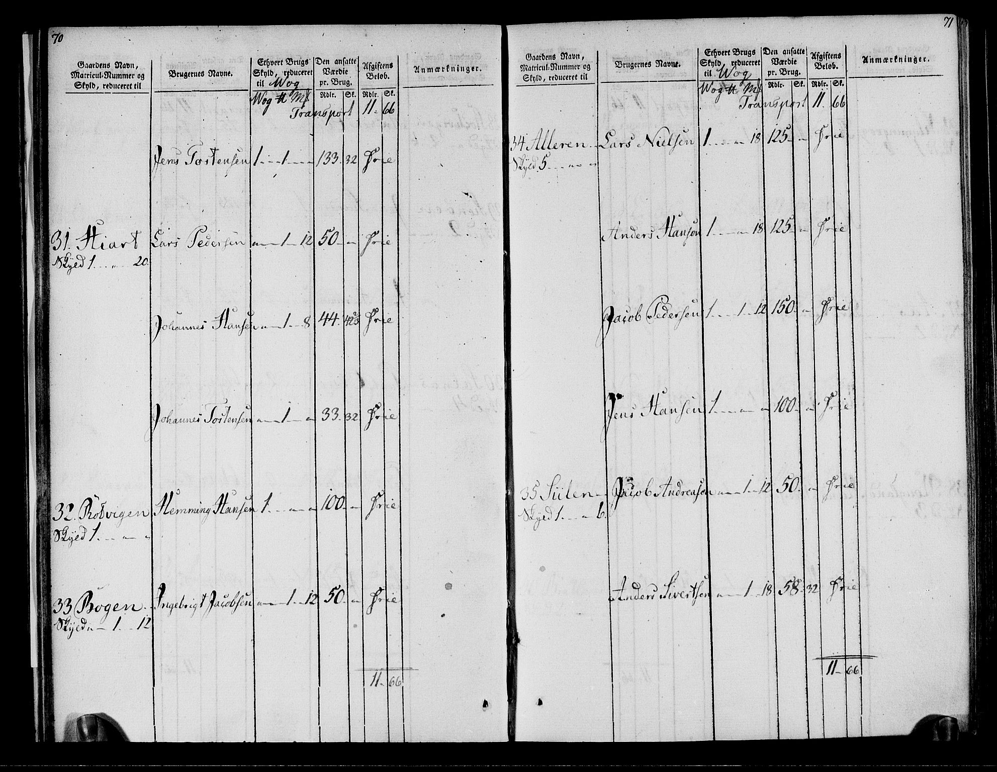 Rentekammeret inntil 1814, Realistisk ordnet avdeling, AV/RA-EA-4070/N/Ne/Nea/L0158: Helgeland fogderi. Oppebørselsregister, 1803-1804, p. 39