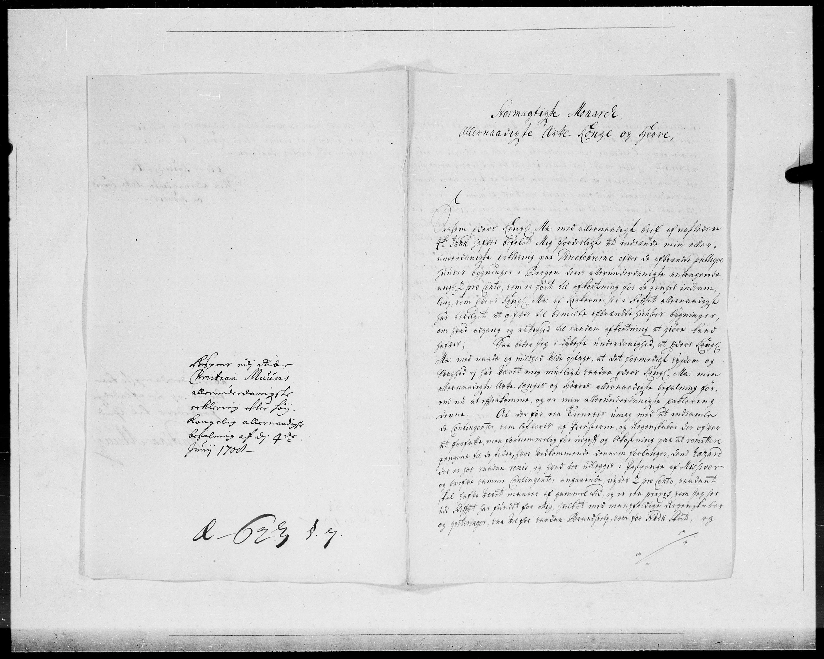Danske Kanselli 1572-1799, AV/RA-EA-3023/F/Fc/Fcc/Fcca/L0066: Norske innlegg 1572-1799, 1708, p. 33