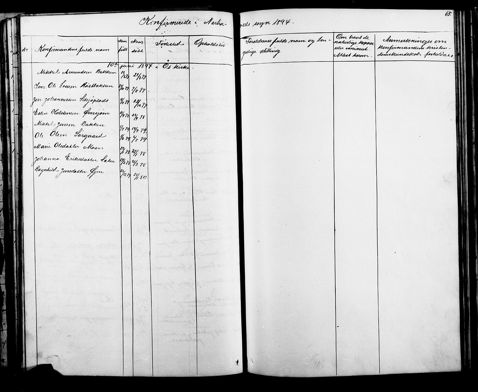 Tolga prestekontor, AV/SAH-PREST-062/L/L0006: Parish register (copy) no. 6, 1864-1894, p. 65