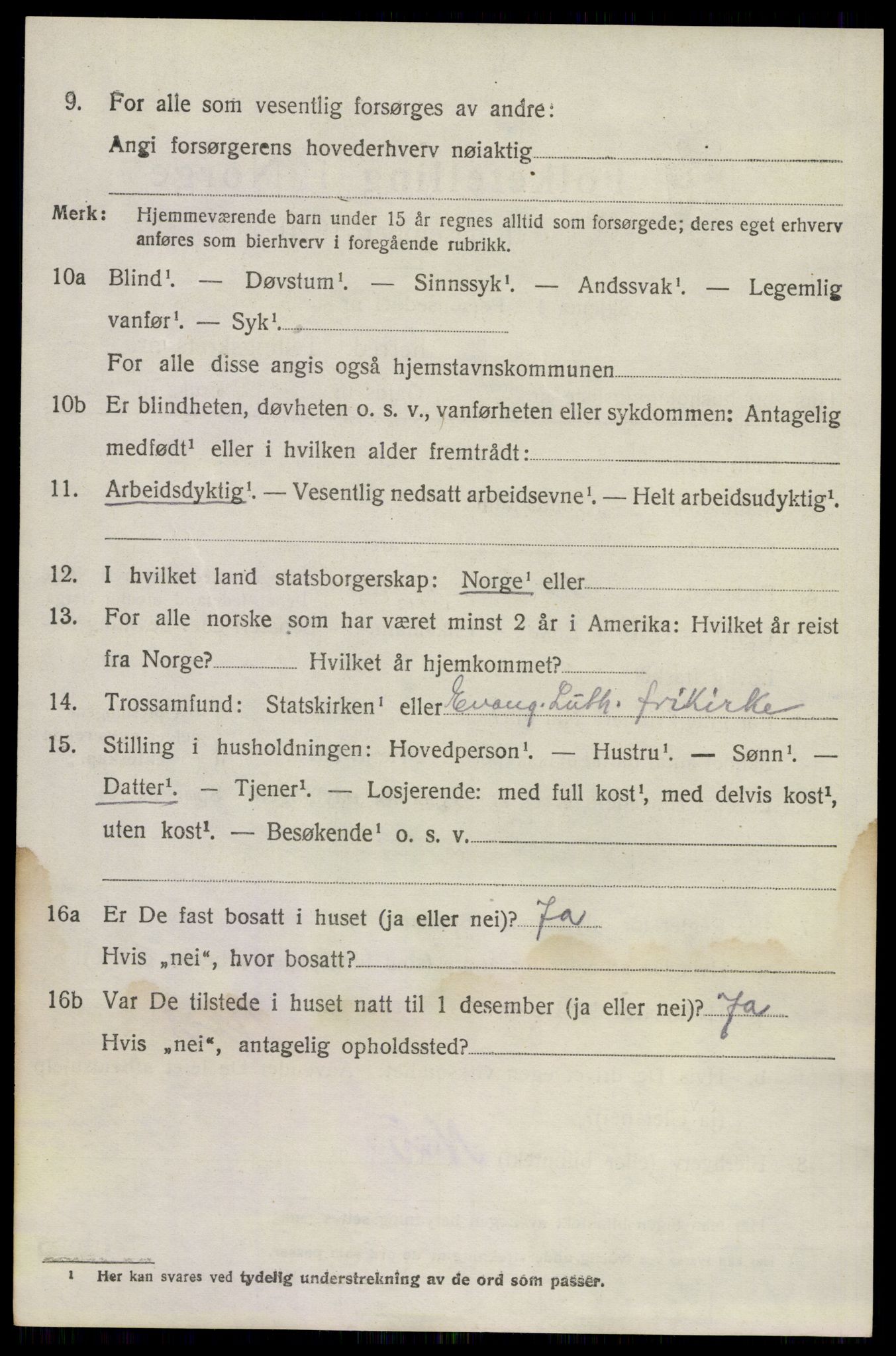 SAKO, 1920 census for Brunlanes, 1920, p. 7066