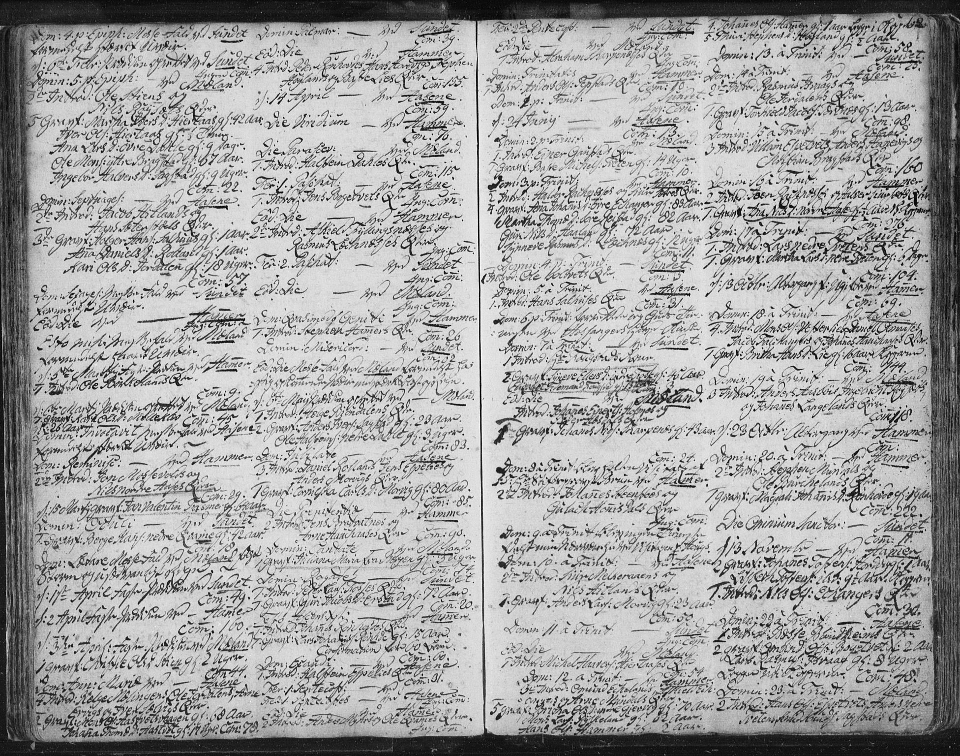 Hamre sokneprestembete, AV/SAB-A-75501/H/Ha/Haa/Haaa/L0008: Parish register (official) no. A 8, 1778-1804, p. 62