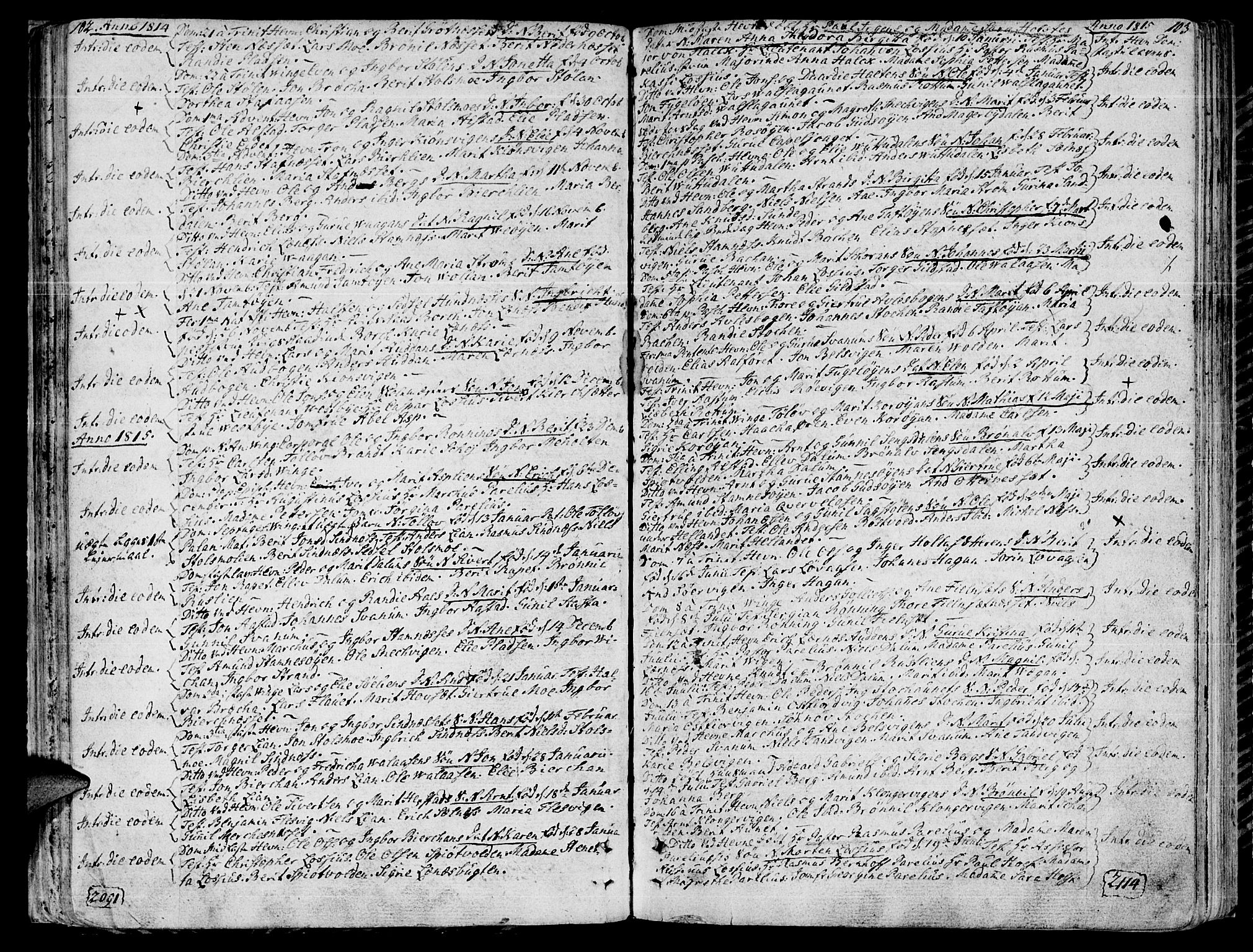 Ministerialprotokoller, klokkerbøker og fødselsregistre - Sør-Trøndelag, SAT/A-1456/630/L0490: Parish register (official) no. 630A03, 1795-1818, p. 102-103