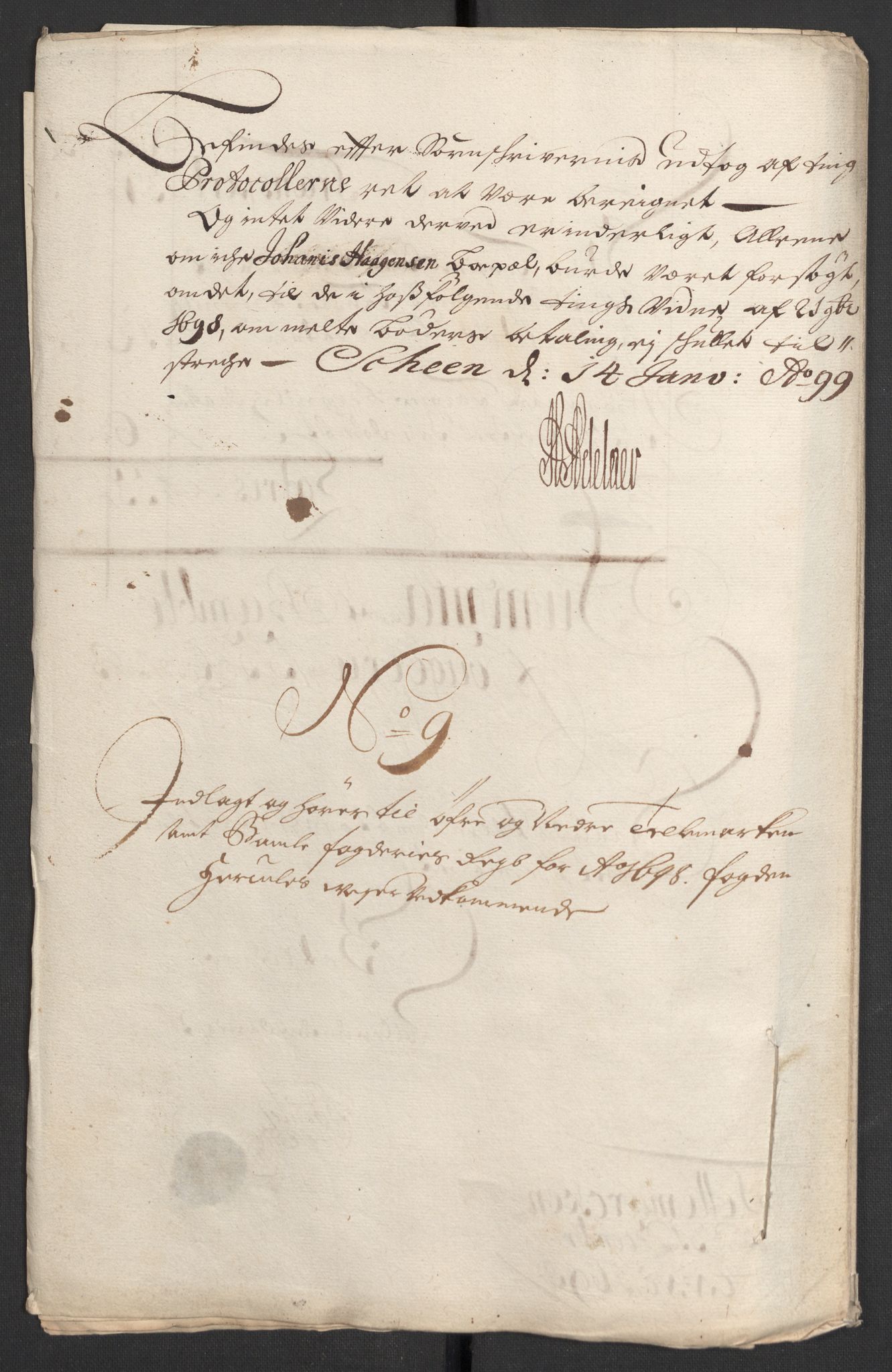 Rentekammeret inntil 1814, Reviderte regnskaper, Fogderegnskap, RA/EA-4092/R36/L2099: Fogderegnskap Øvre og Nedre Telemark og Bamble, 1698, p. 46