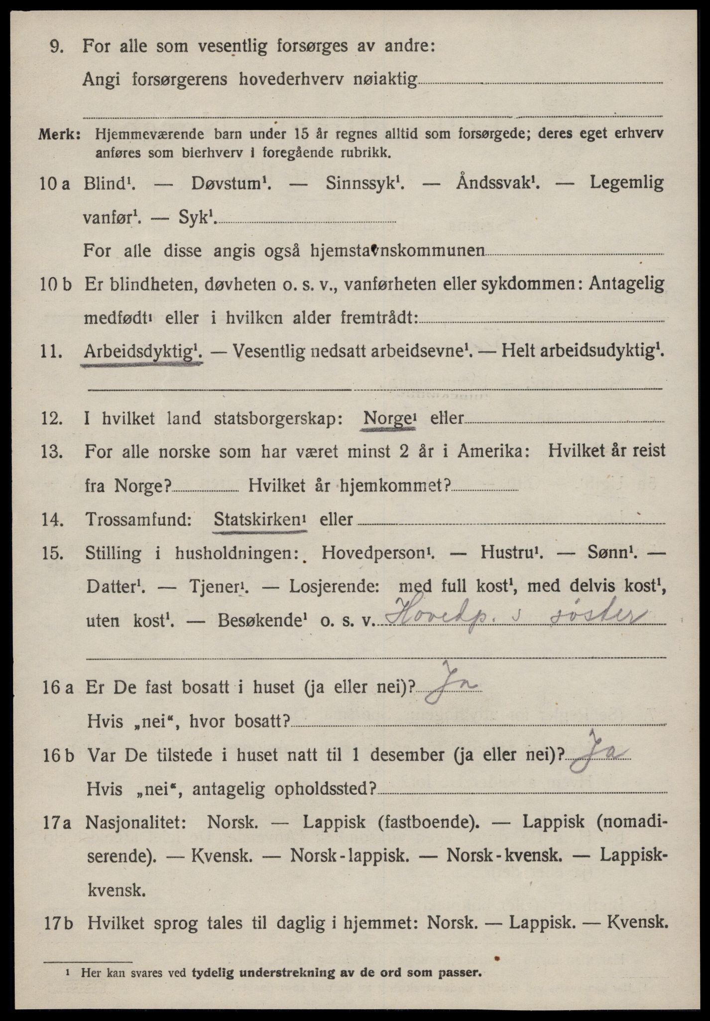 SAT, 1920 census for Støren, 1920, p. 3463