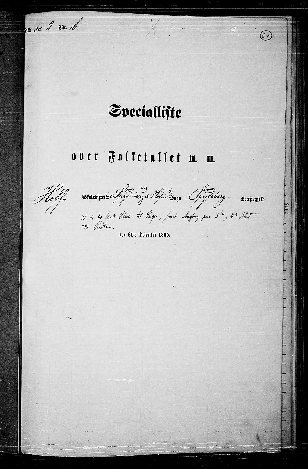 RA, 1865 census for Spydeberg, 1865, p. 55