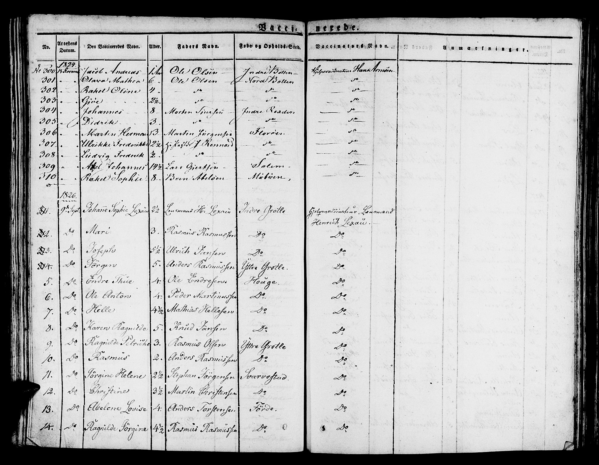 Kinn sokneprestembete, AV/SAB-A-80801/H/Haa/Haaa/L0004/0002: Parish register (official) no. A 4II, 1822-1840, p. 13