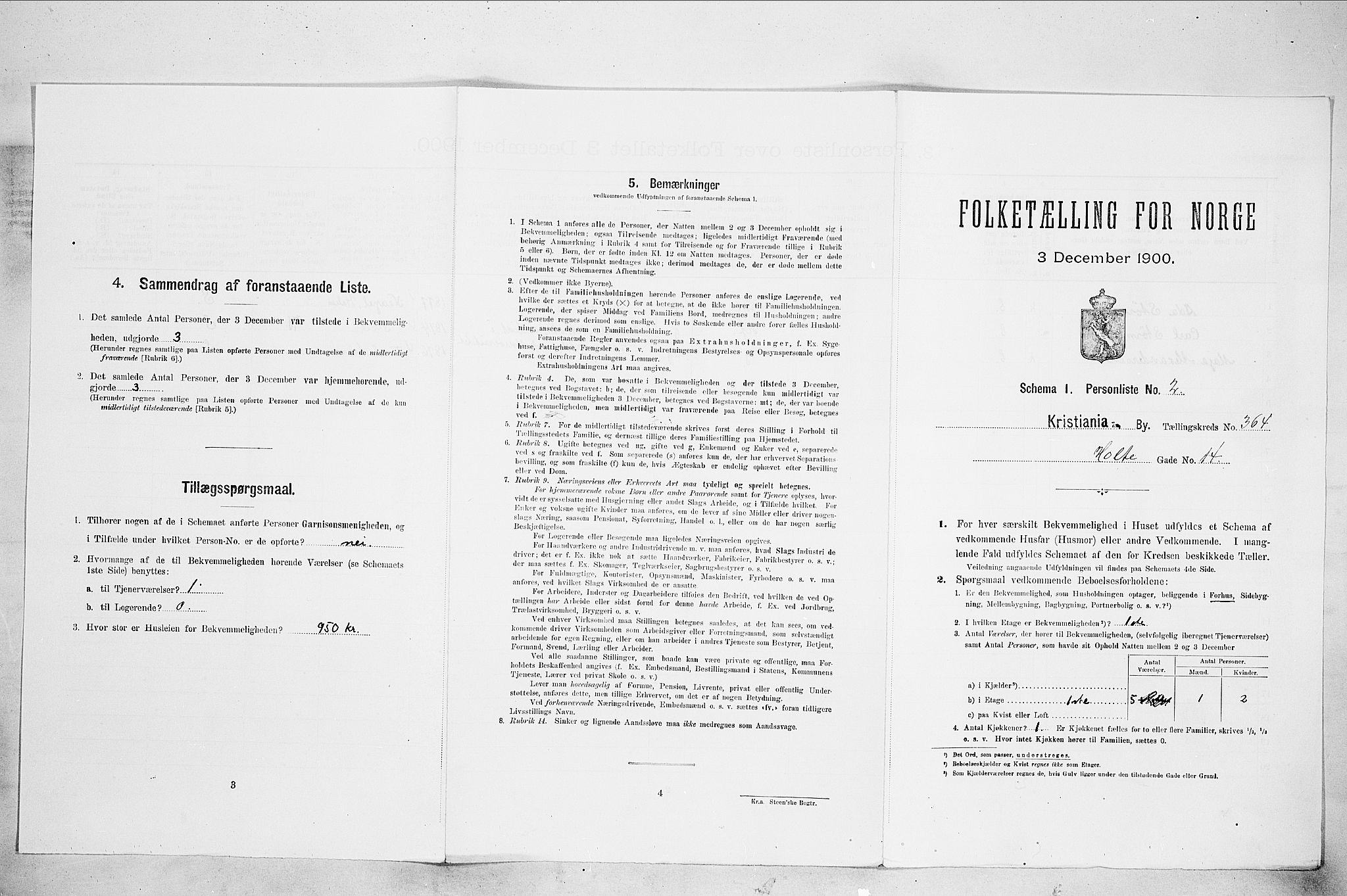 SAO, 1900 census for Kristiania, 1900, p. 38839