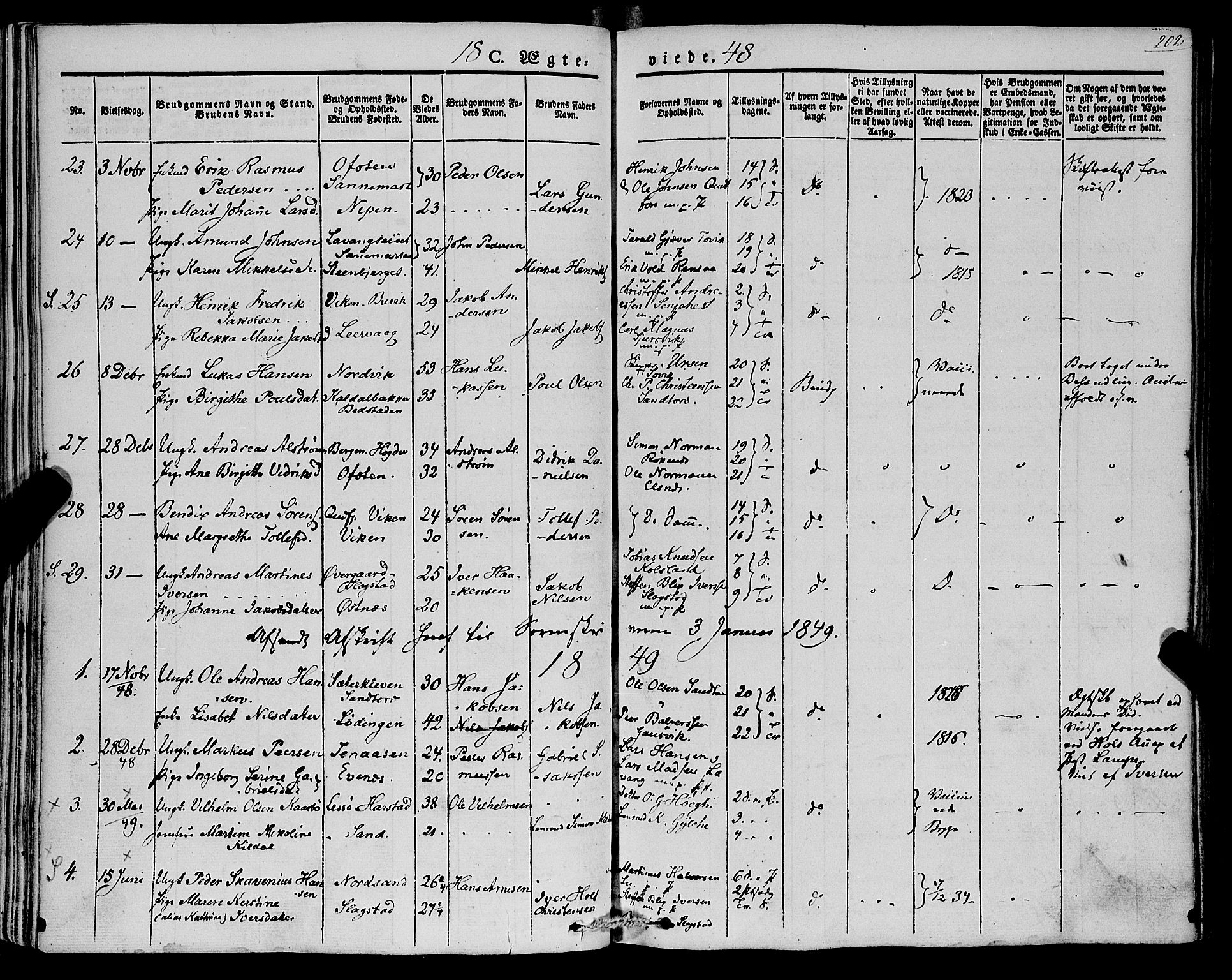 Trondenes sokneprestkontor, SATØ/S-1319/H/Ha/L0009kirke: Parish register (official) no. 9, 1841-1852, p. 202