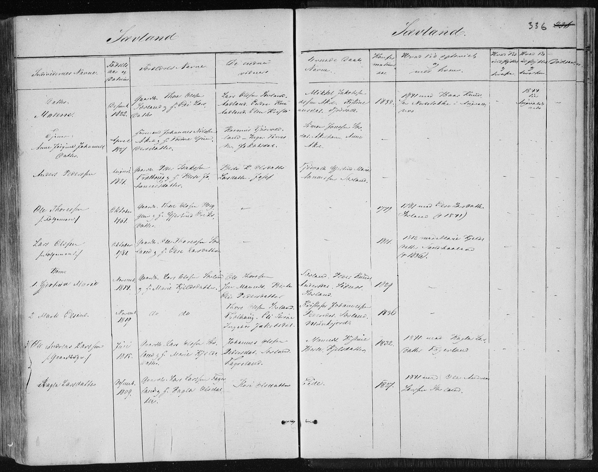 Skudenes sokneprestkontor, AV/SAST-A -101849/H/Ha/Haa/L0001: Parish register (official) no. A 1, 1770-1842, p. 336