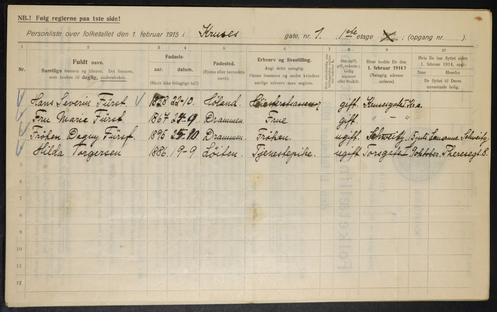 OBA, Municipal Census 1915 for Kristiania, 1915, p. 54425