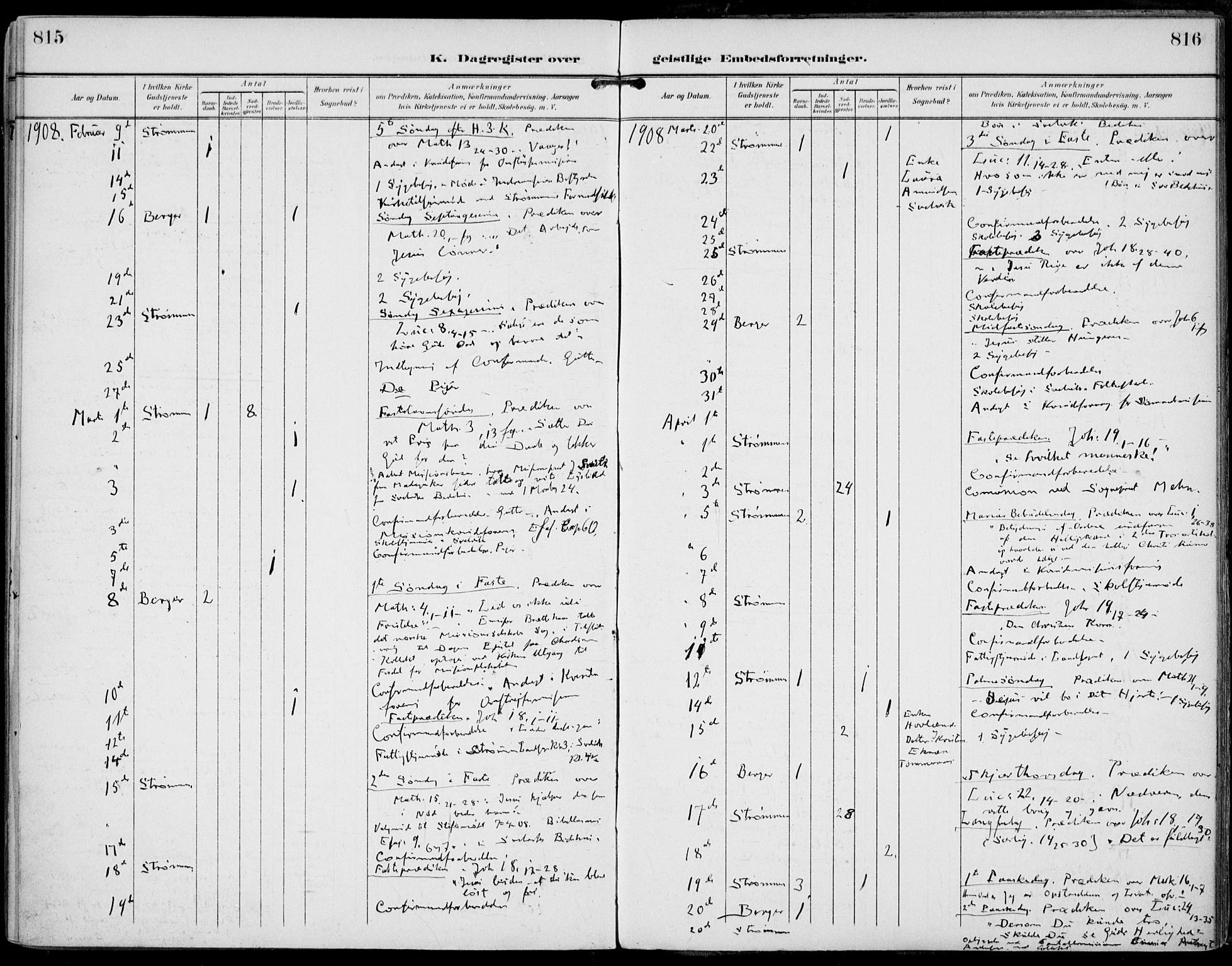 Strømm kirkebøker, AV/SAKO-A-322/F/Fa/L0005: Parish register (official) no. I 5, 1898-1919, p. 815-816