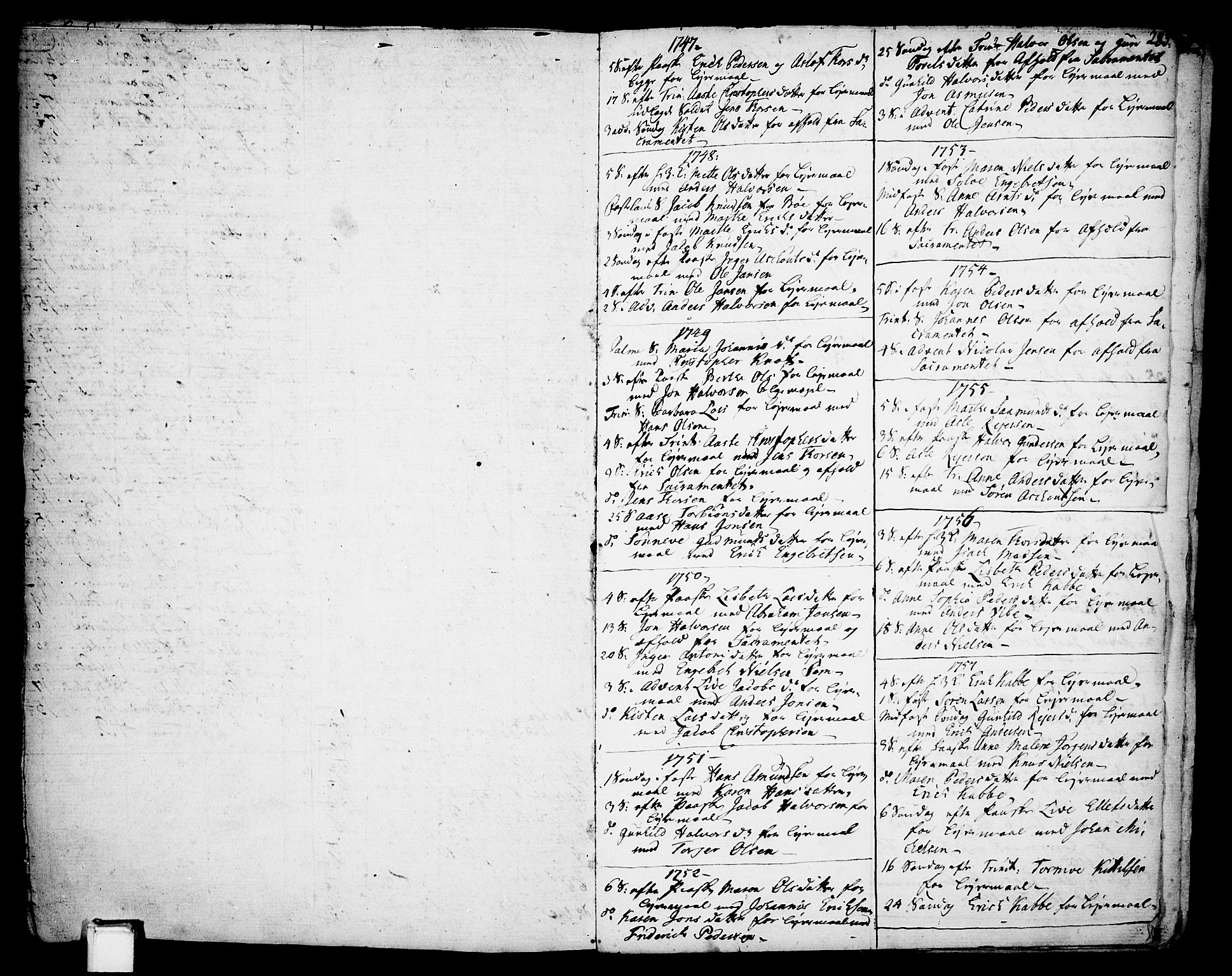 Gjerpen kirkebøker, SAKO/A-265/F/Fa/L0002: Parish register (official) no. I 2, 1747-1795, p. 285