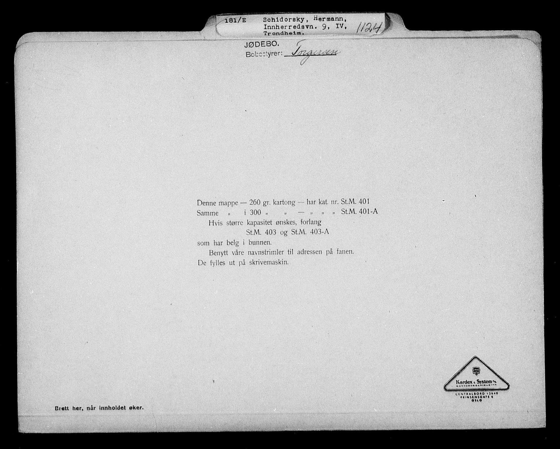 Justisdepartementet, Tilbakeføringskontoret for inndratte formuer, AV/RA-S-1564/H/Hc/Hca/L0908: --, 1945-1947, p. 160