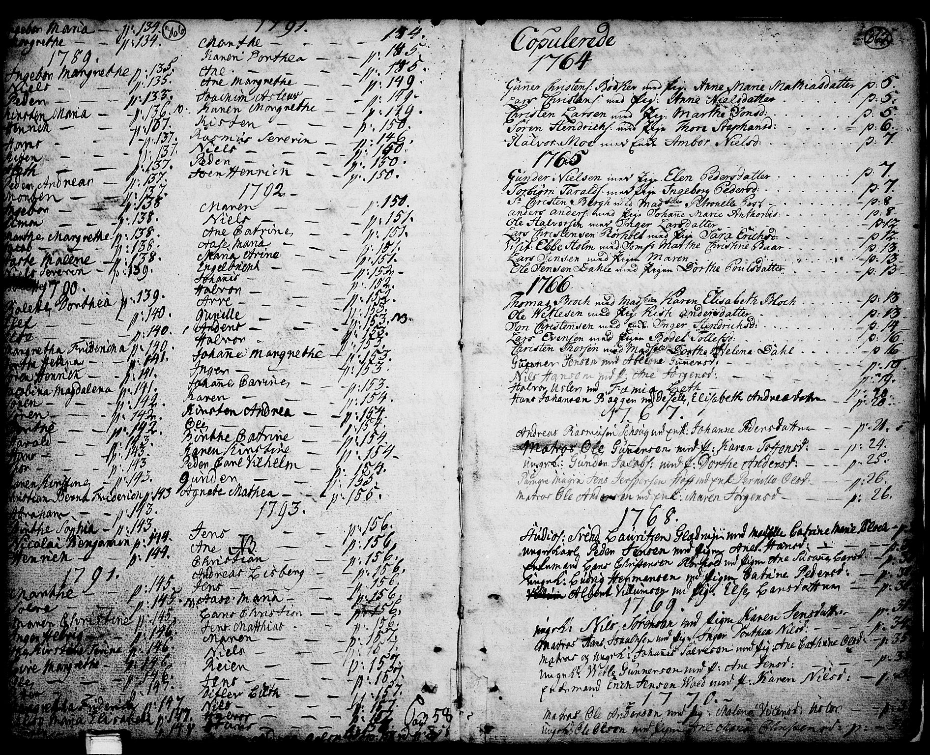Porsgrunn kirkebøker , SAKO/A-104/F/Fa/L0001: Parish register (official) no. 1, 1764-1814, p. 366-367