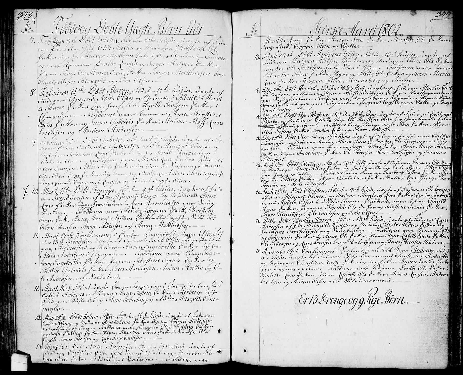 Halden prestekontor Kirkebøker, SAO/A-10909/F/Fa/L0002: Parish register (official) no. I 2, 1792-1812, p. 348-349