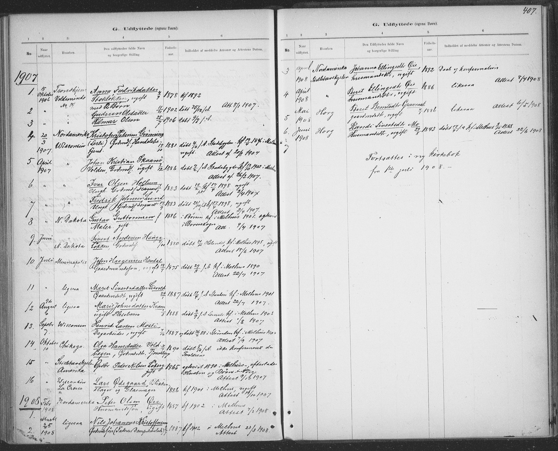 Ministerialprotokoller, klokkerbøker og fødselsregistre - Sør-Trøndelag, SAT/A-1456/691/L1085: Parish register (official) no. 691A17, 1887-1908, p. 407