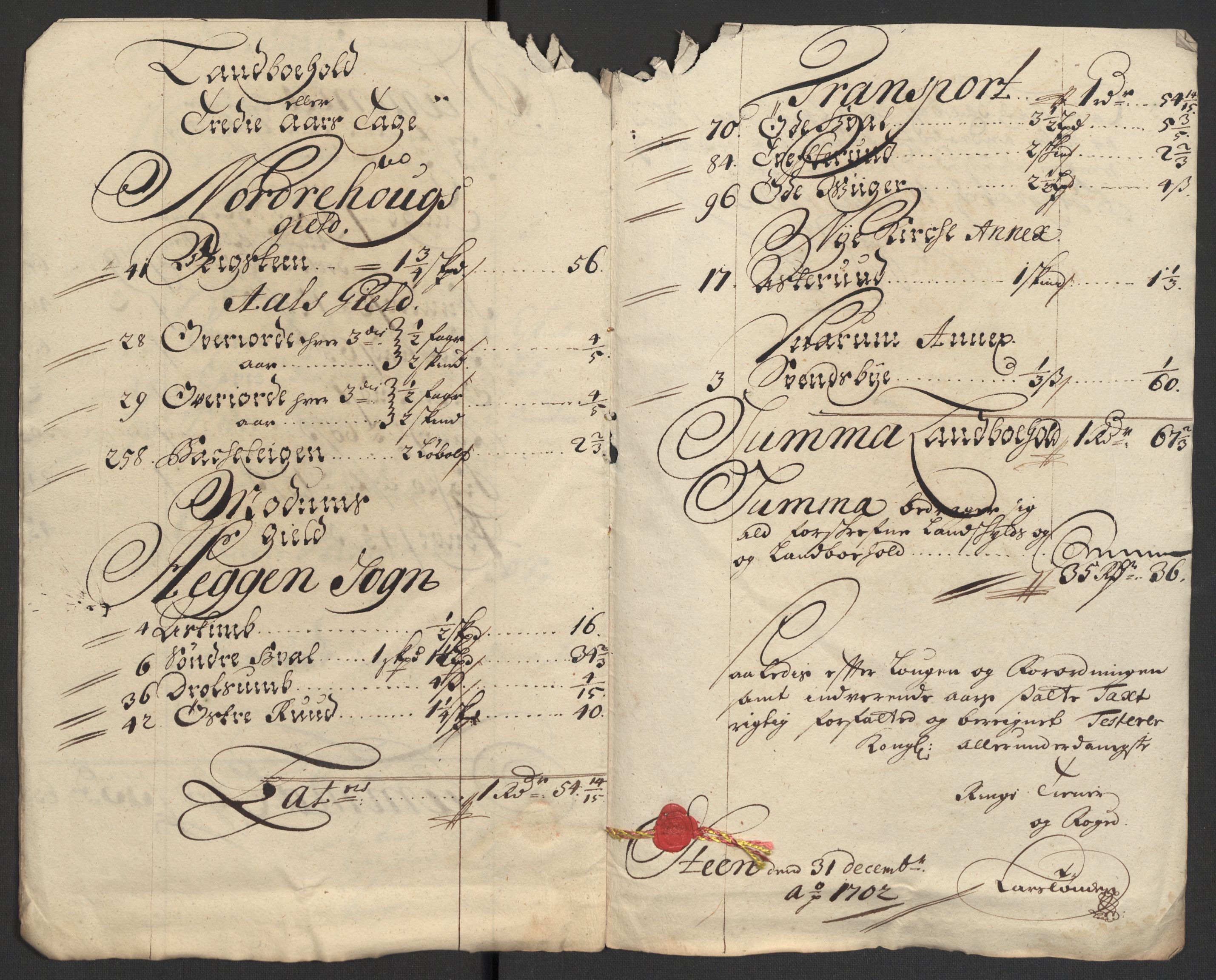 Rentekammeret inntil 1814, Reviderte regnskaper, Fogderegnskap, AV/RA-EA-4092/R22/L1459: Fogderegnskap Ringerike, Hallingdal og Buskerud, 1702, p. 29