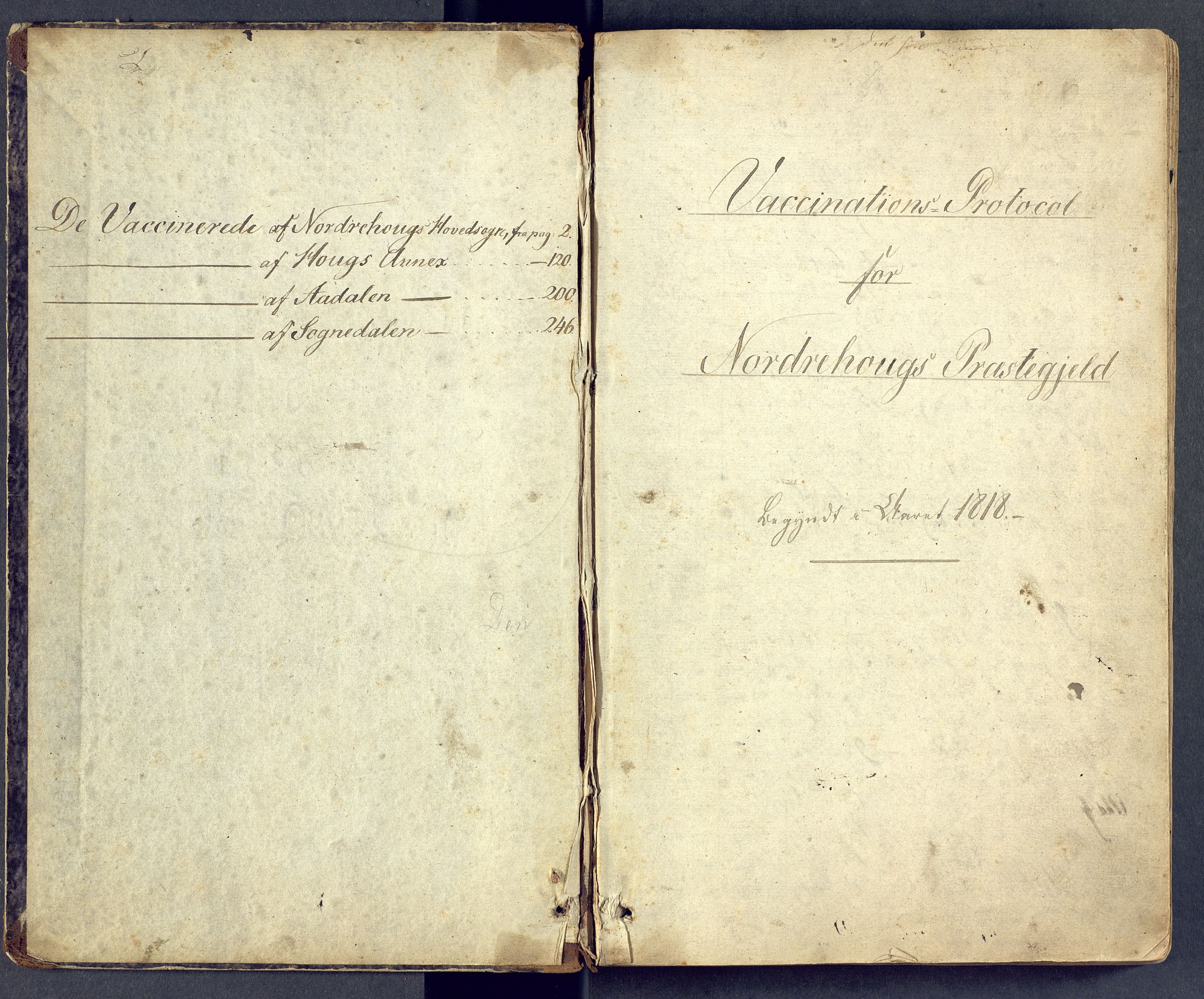 Norderhov kirkebøker, AV/SAKO-A-237/F/Fa/L0014: Vaccination register no. 14, 1818-1853