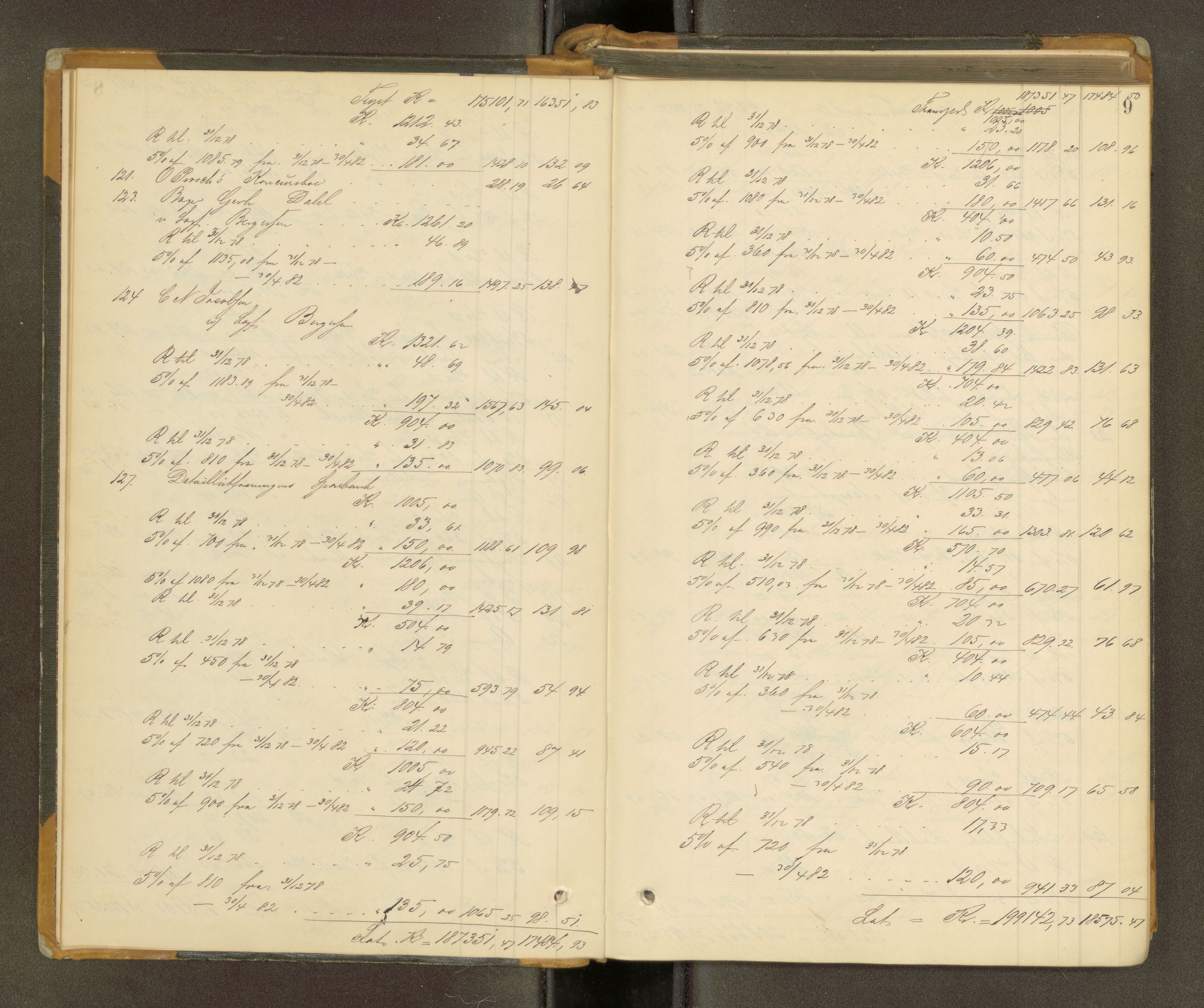 Trondheim byfogd, AV/SAT-A-0003/1/3/3A/L0033: Skifteutlodningsprotokoll - 4/2-7/6. (m/ register), 1882-1884, p. 9