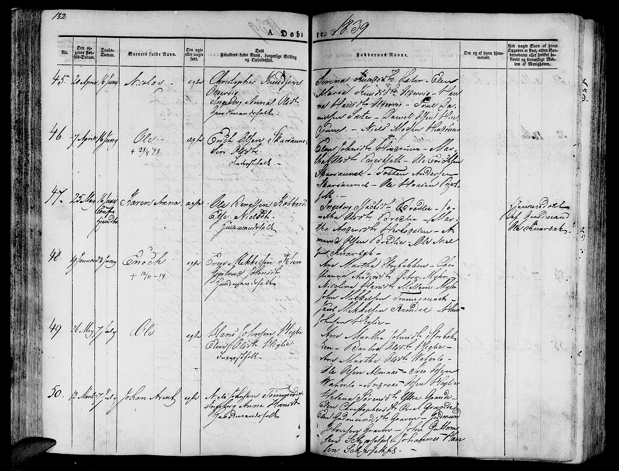 Ministerialprotokoller, klokkerbøker og fødselsregistre - Nord-Trøndelag, SAT/A-1458/701/L0006: Parish register (official) no. 701A06, 1825-1841, p. 132
