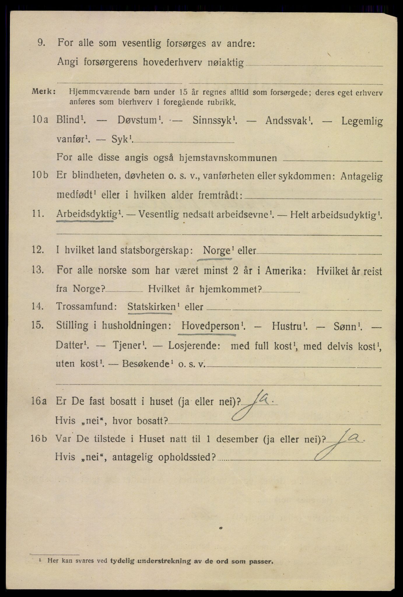 SAKO, 1920 census for Kragerø, 1920, p. 5360