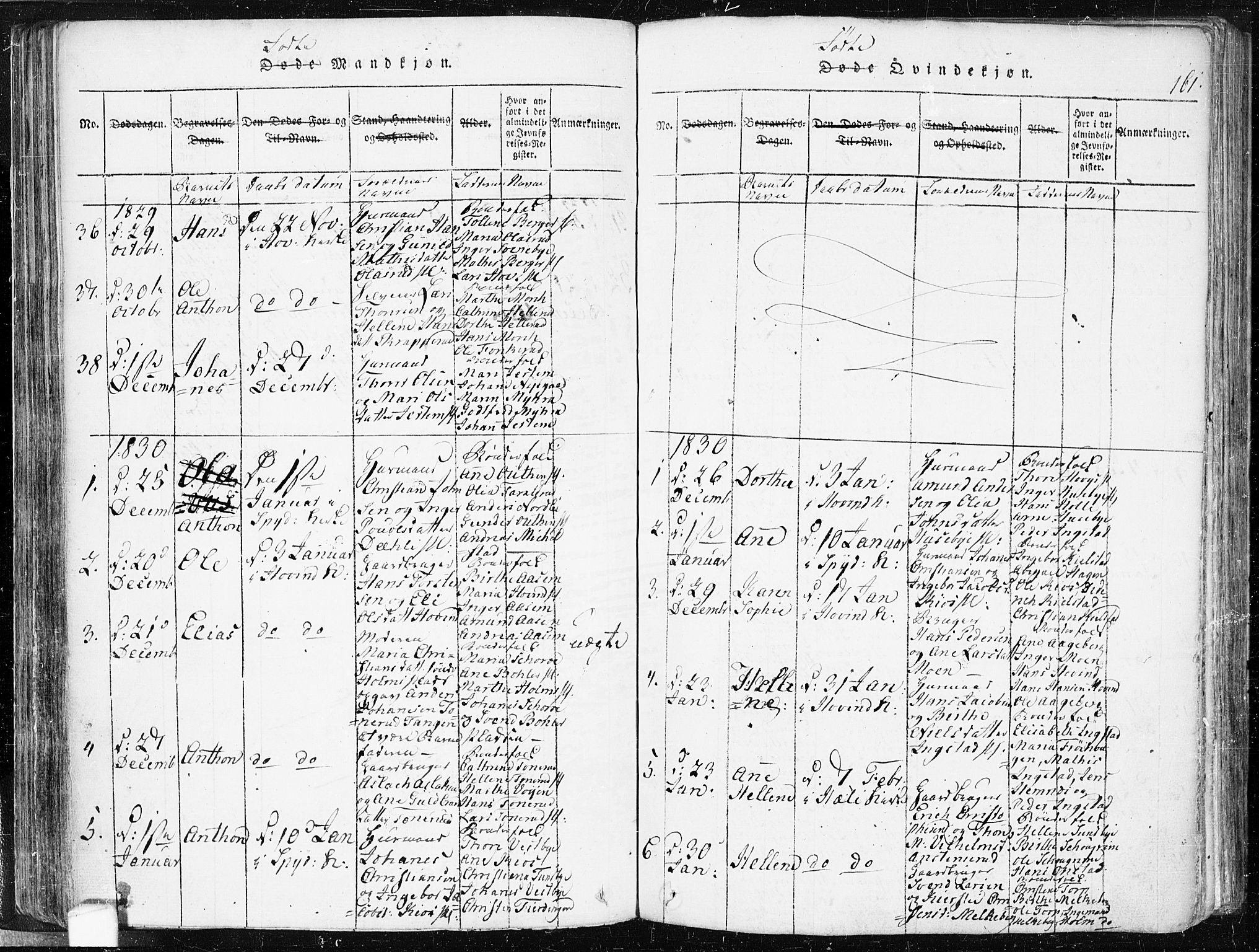 Spydeberg prestekontor Kirkebøker, AV/SAO-A-10924/F/Fa/L0004: Parish register (official) no. I 4, 1814-1841, p. 161