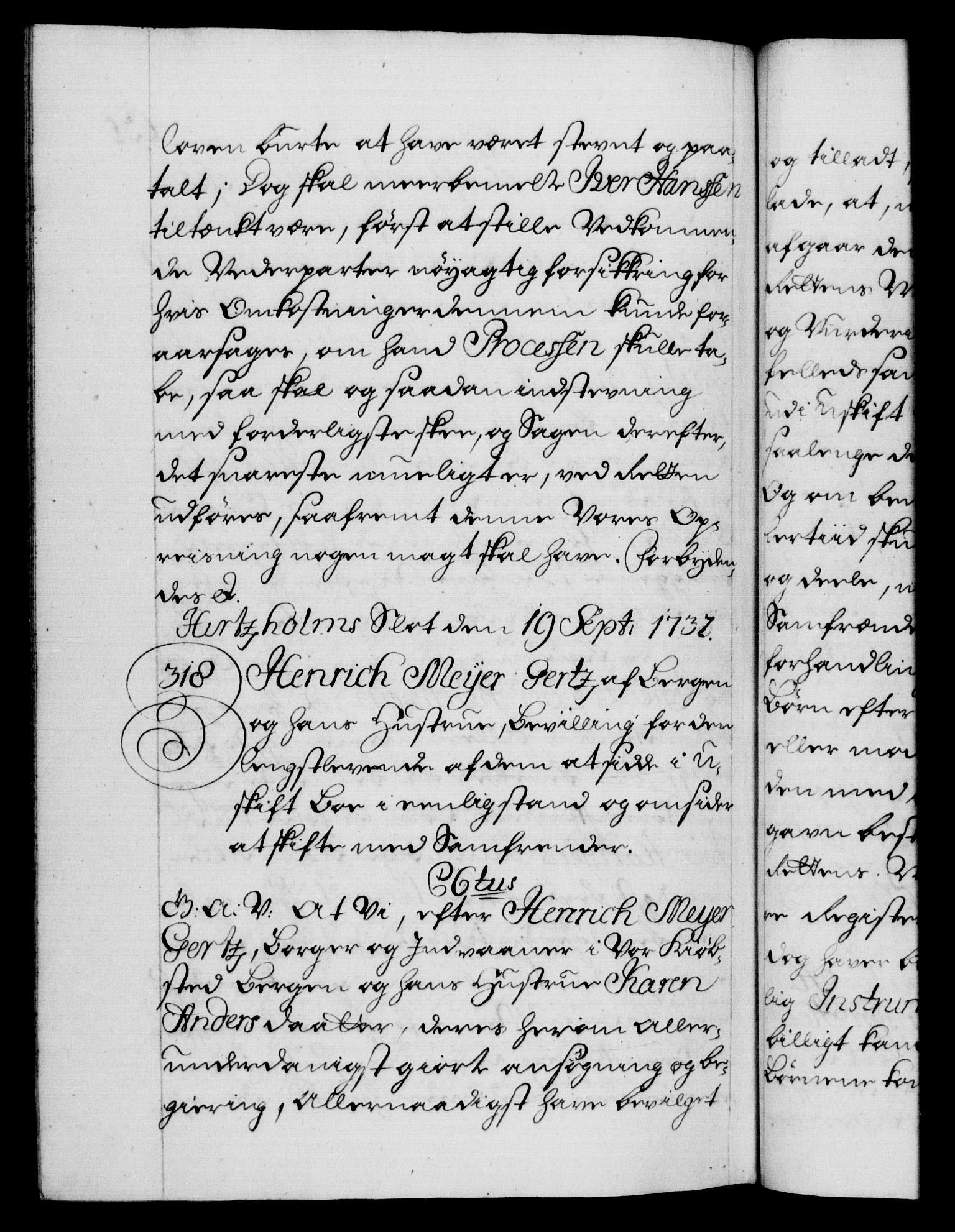 Danske Kanselli 1572-1799, AV/RA-EA-3023/F/Fc/Fca/Fcaa/L0027: Norske registre, 1730-1732, p. 635b