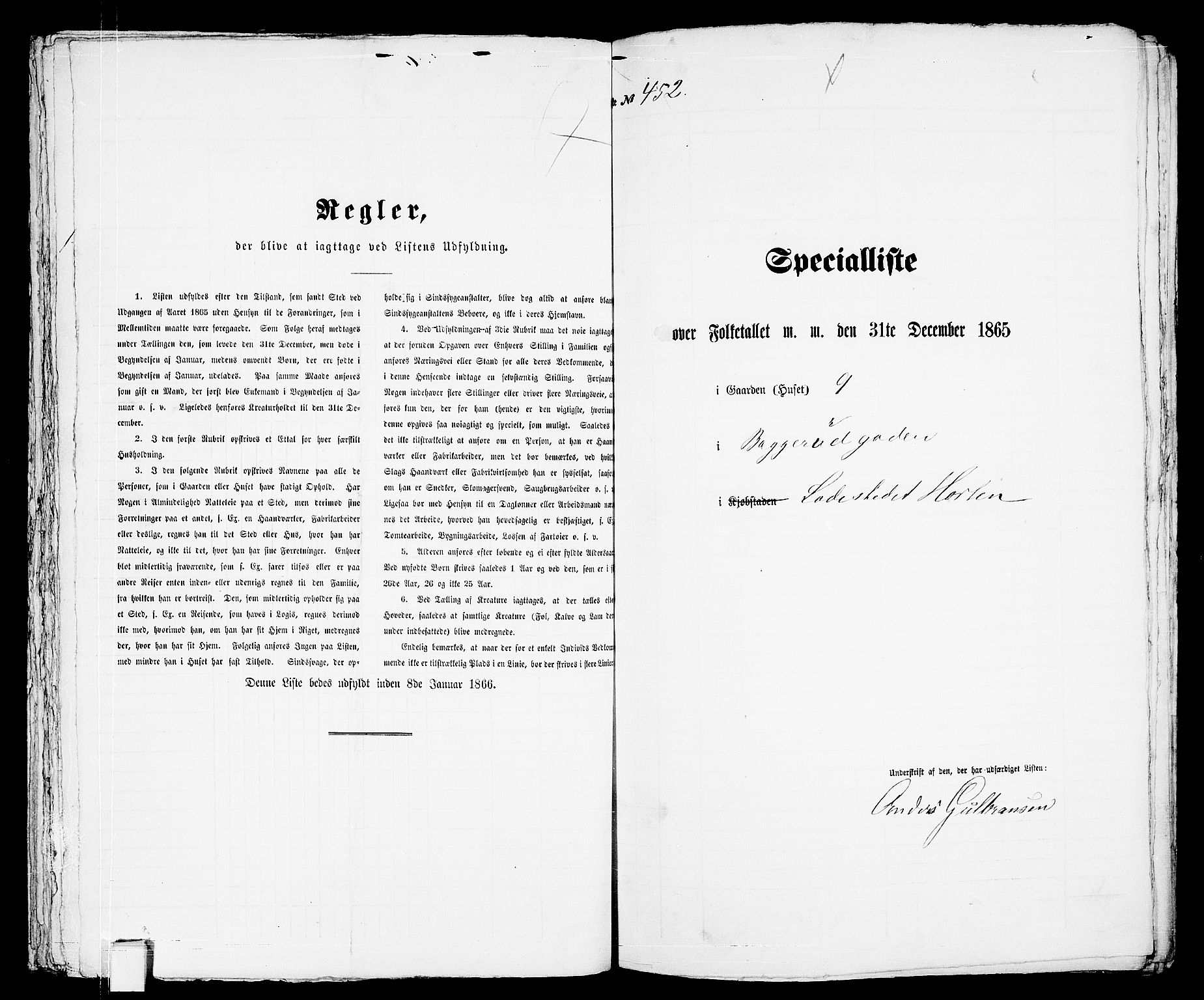 RA, 1865 census for Horten, 1865, p. 947