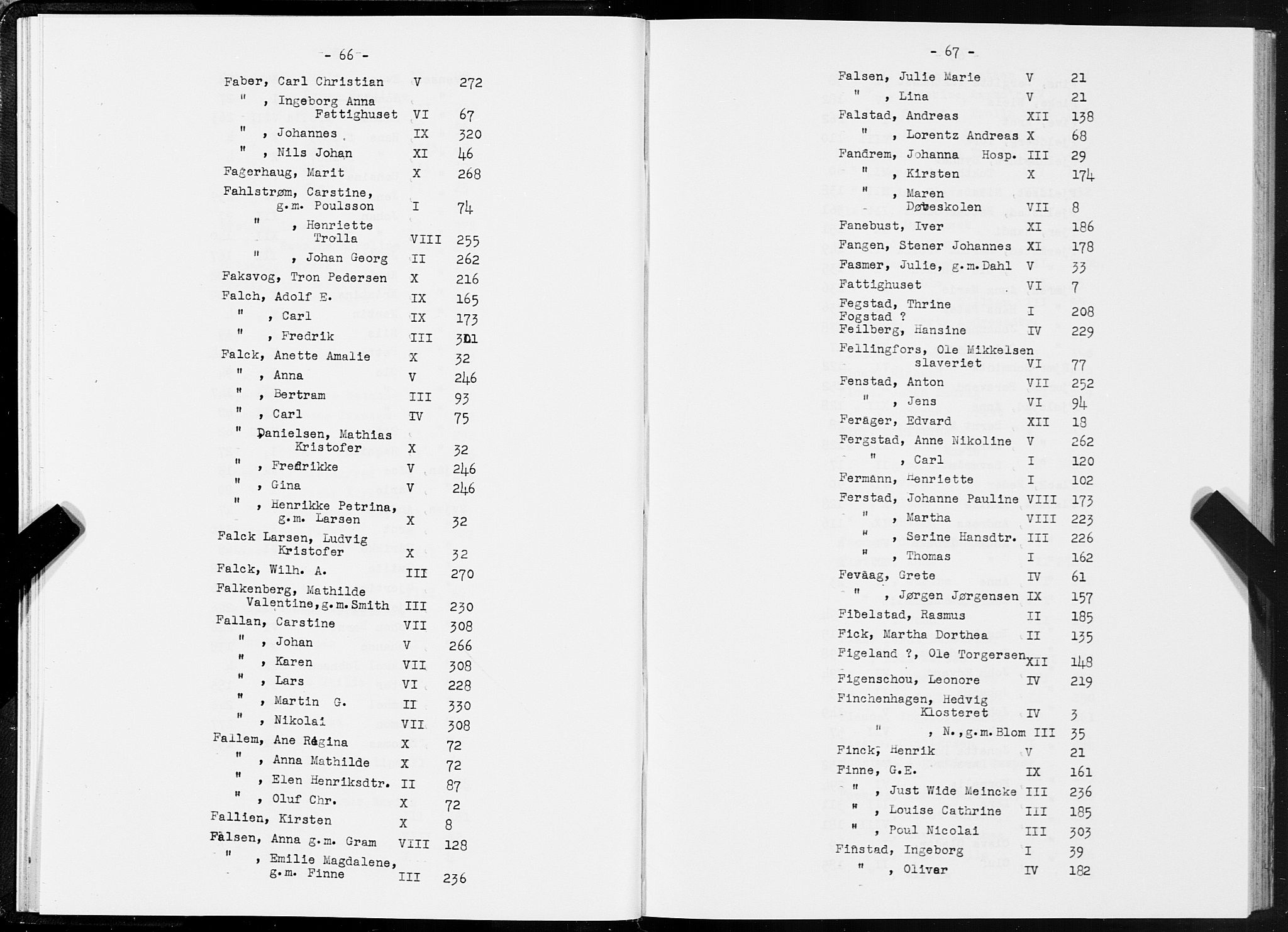 SAT, 1875 census for 1601 Trondheim, 1875, p. 66-67