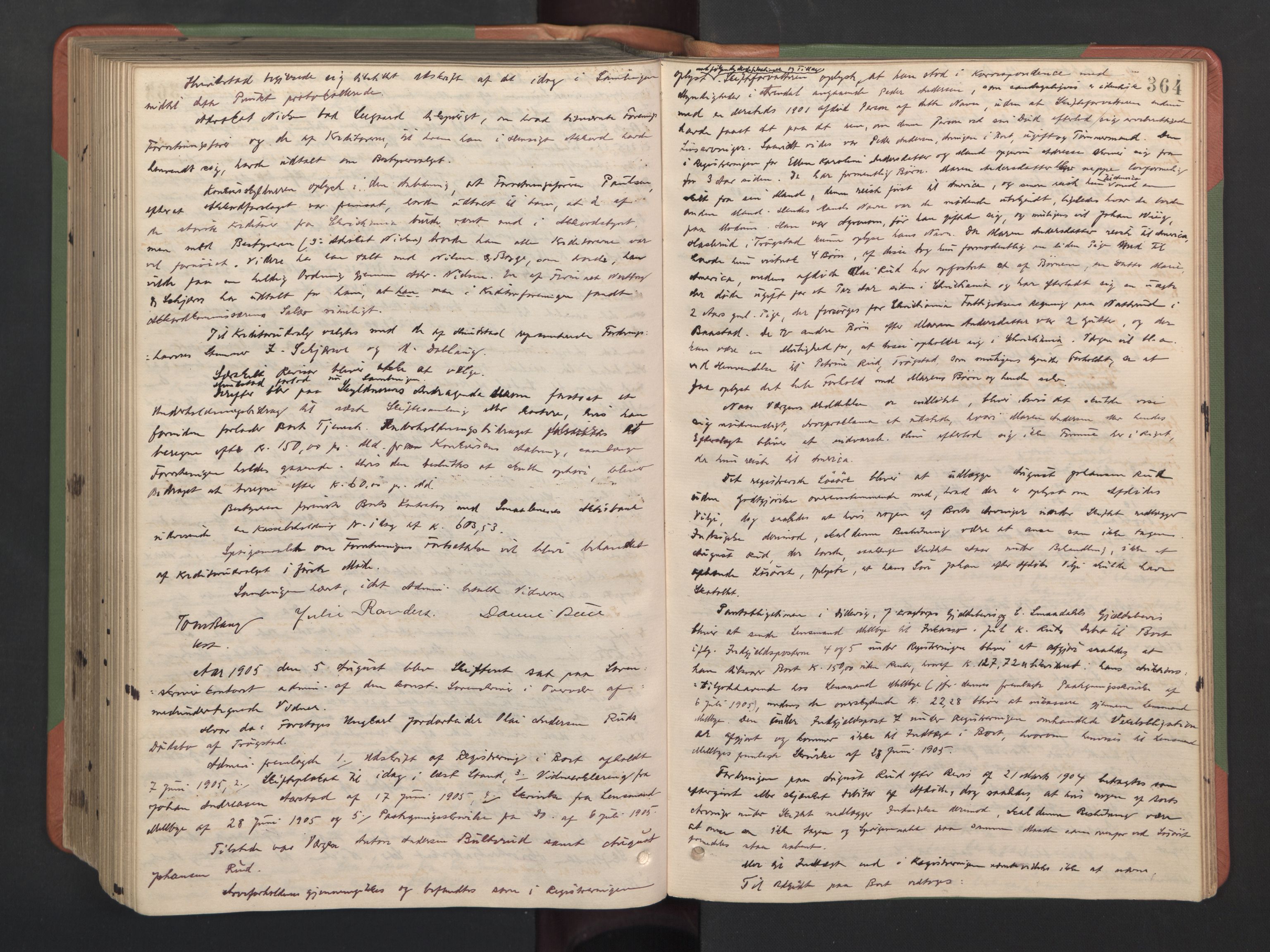 Trøgstad sorenskriveri, AV/SAO-A-10659/H/Hc/L0004: Skifteforhandlingsprotokoller, 1881-1905, p. 363b-364a