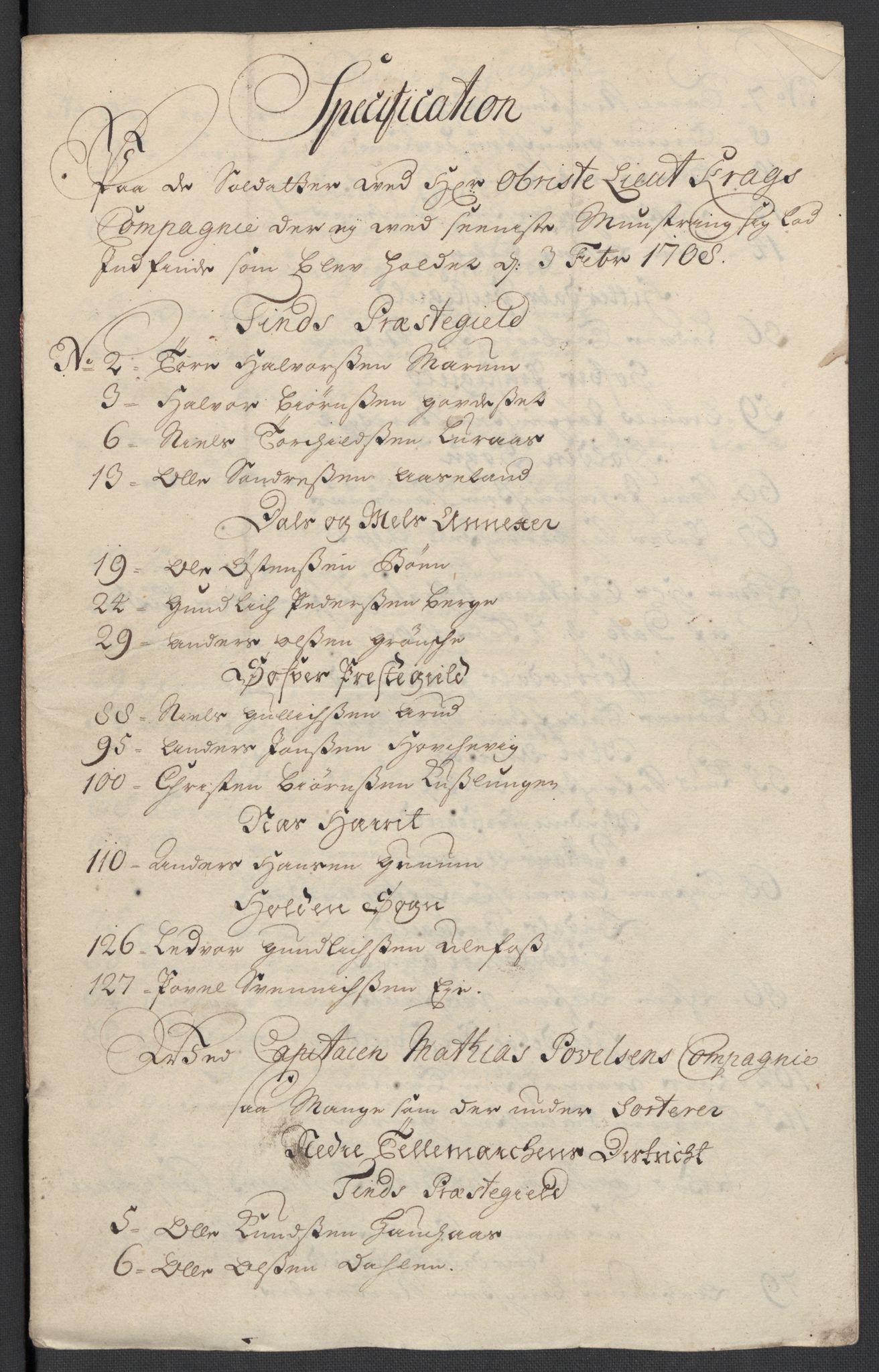 Rentekammeret inntil 1814, Reviderte regnskaper, Fogderegnskap, RA/EA-4092/R36/L2118: Fogderegnskap Øvre og Nedre Telemark og Bamble, 1708-1709, p. 52