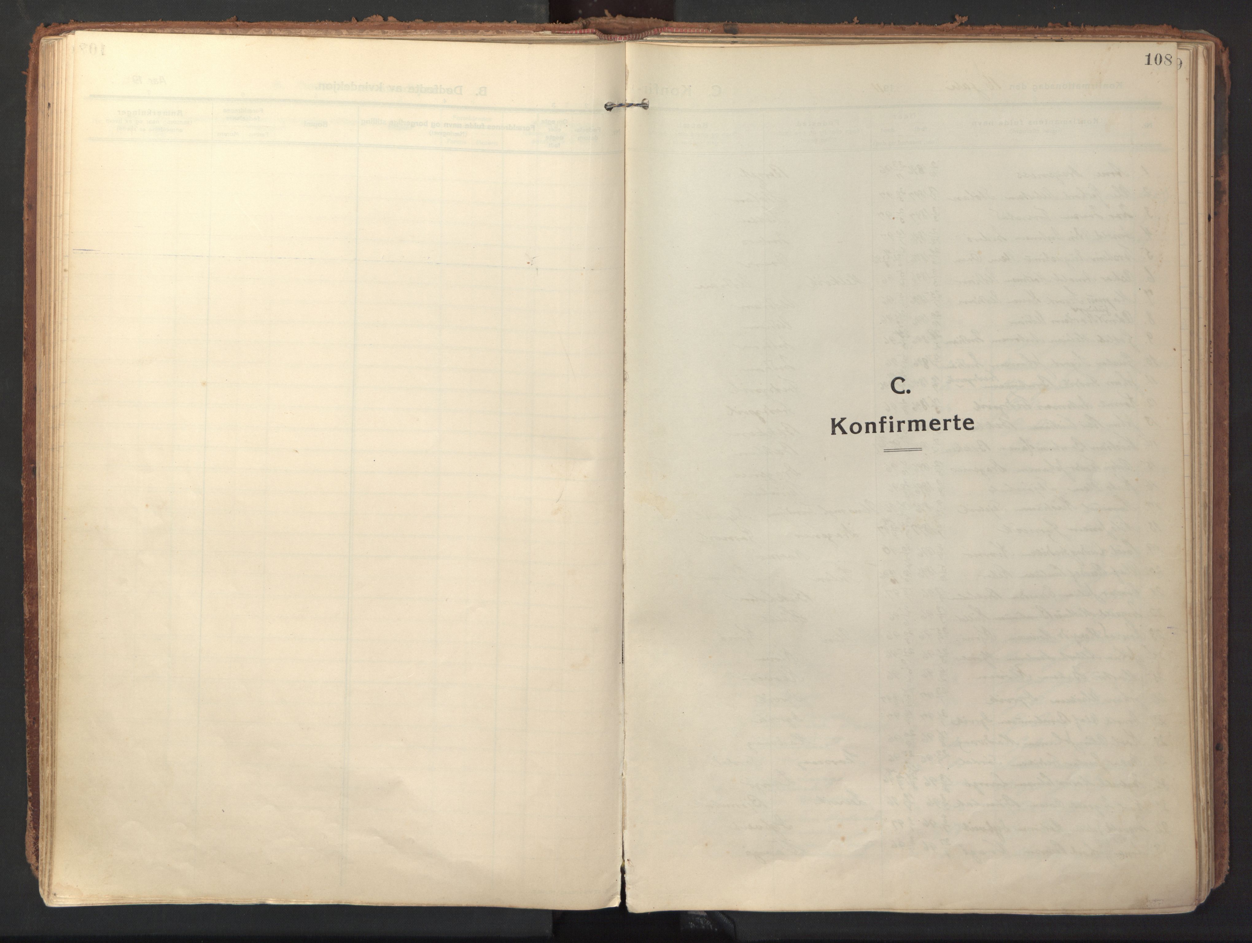 Ministerialprotokoller, klokkerbøker og fødselsregistre - Sør-Trøndelag, SAT/A-1456/640/L0581: Parish register (official) no. 640A06, 1910-1924, p. 108