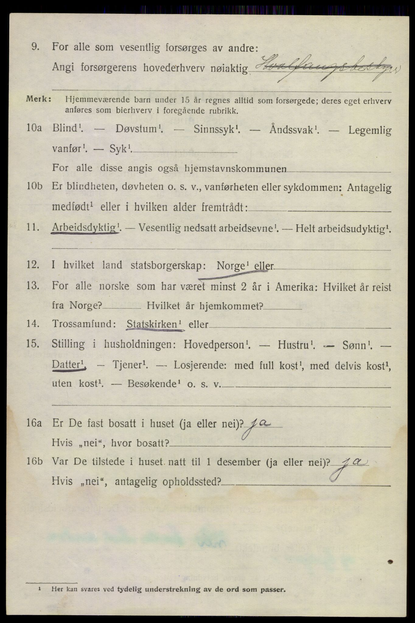 SAKO, 1920 census for Sandeherred, 1920, p. 22907