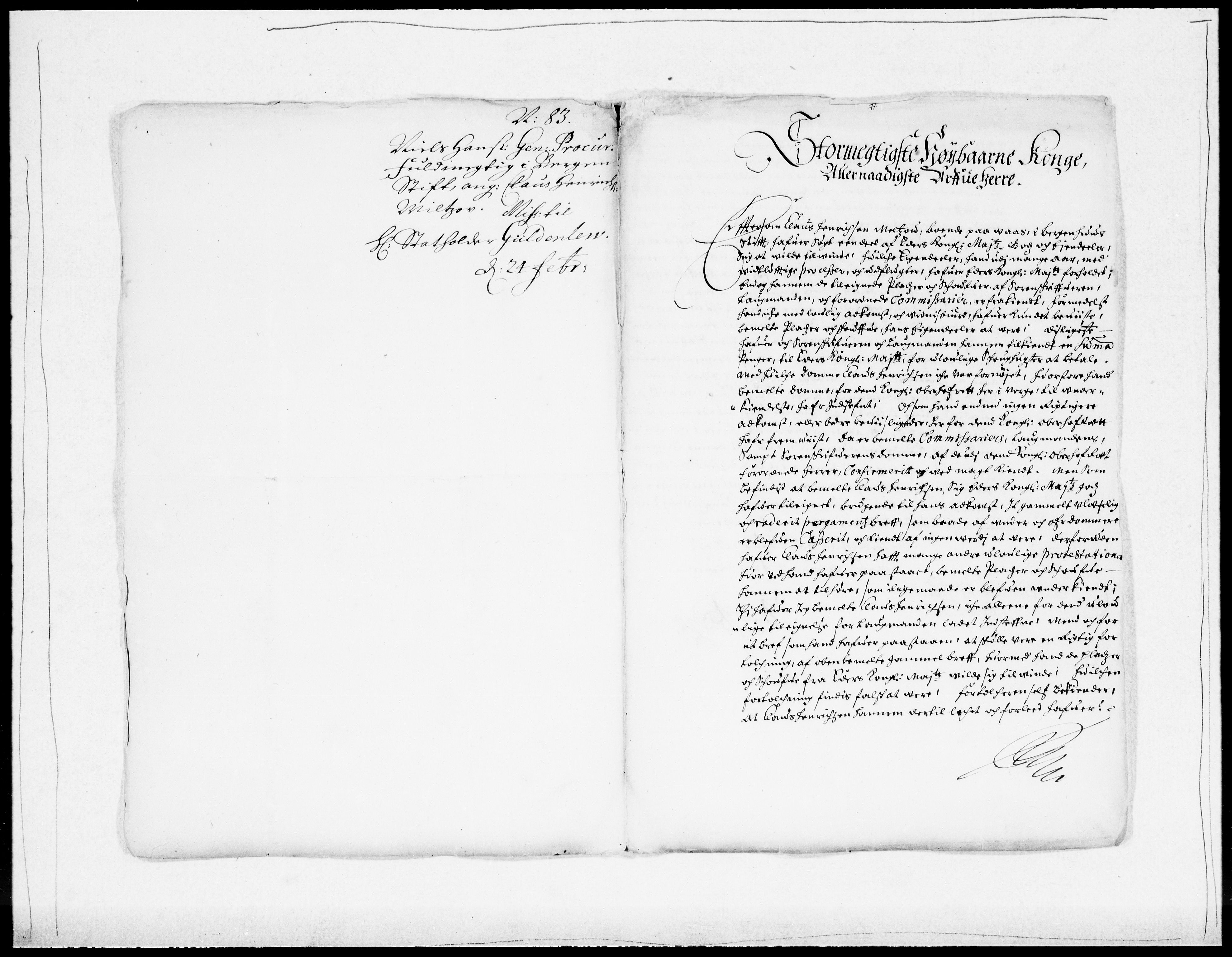 Danske Kanselli 1572-1799, RA/EA-3023/F/Fc/Fcc/Fcca/L0036: Norske innlegg 1572-1799, 1683-1684, p. 264