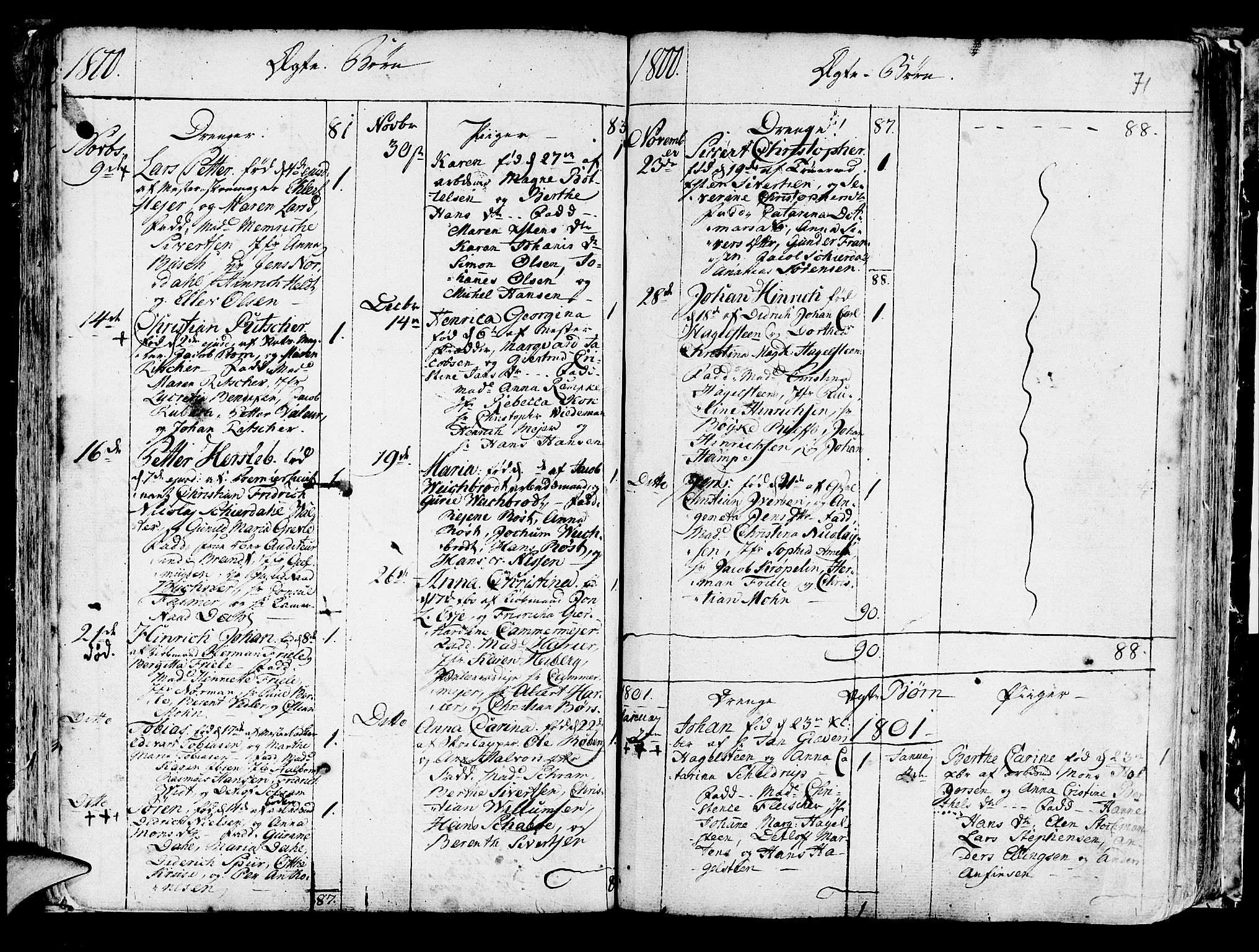 Korskirken sokneprestembete, SAB/A-76101/H/Haa/L0006: Parish register (official) no. A 6, 1790-1820, p. 71