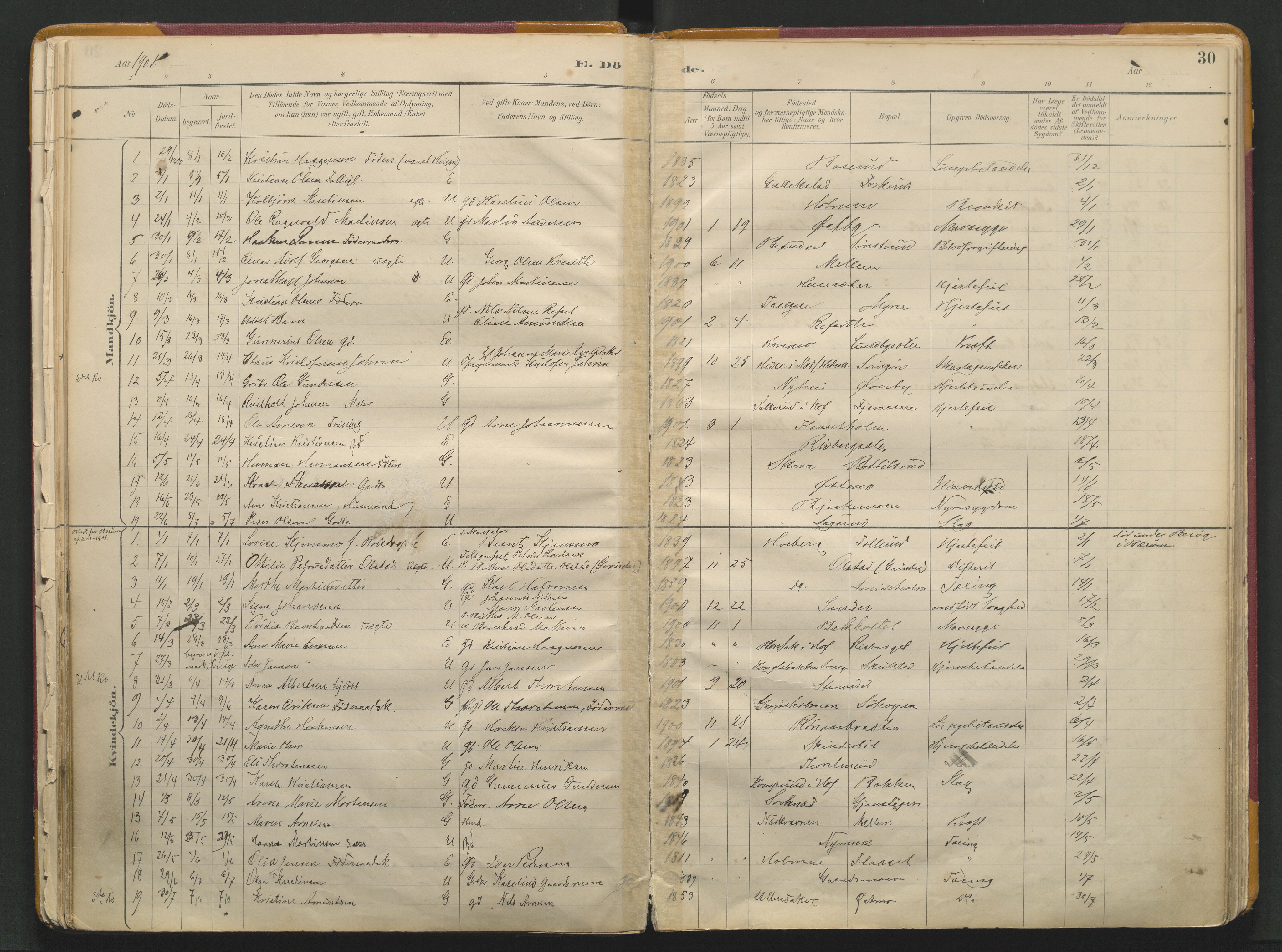 Grue prestekontor, AV/SAH-PREST-036/H/Ha/Haa/L0017: Parish register (official) no. 17, 1892-1936, p. 30