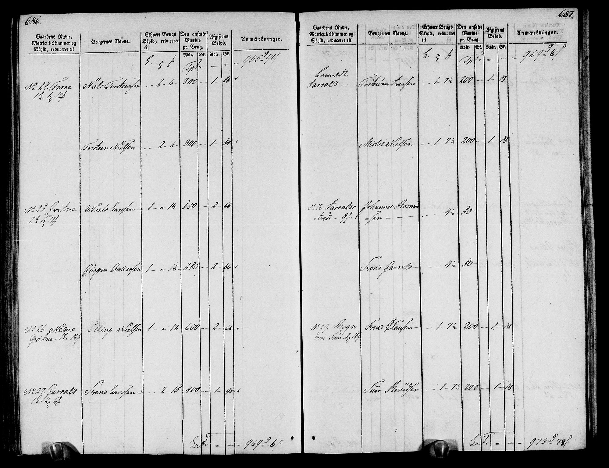 Rentekammeret inntil 1814, Realistisk ordnet avdeling, AV/RA-EA-4070/N/Ne/Nea/L0113: Nordhordland og Voss fogderi. Oppebørselsregister, 1803-1804, p. 351