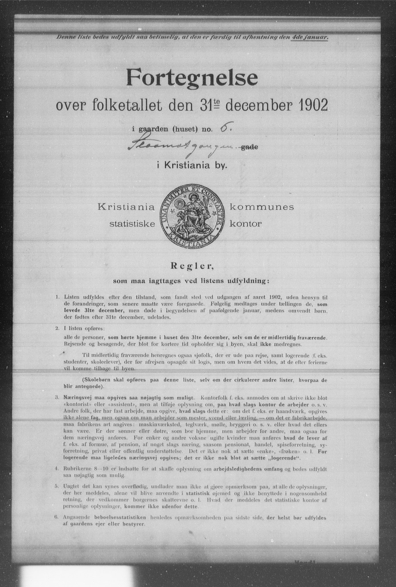 OBA, Municipal Census 1902 for Kristiania, 1902, p. 17917