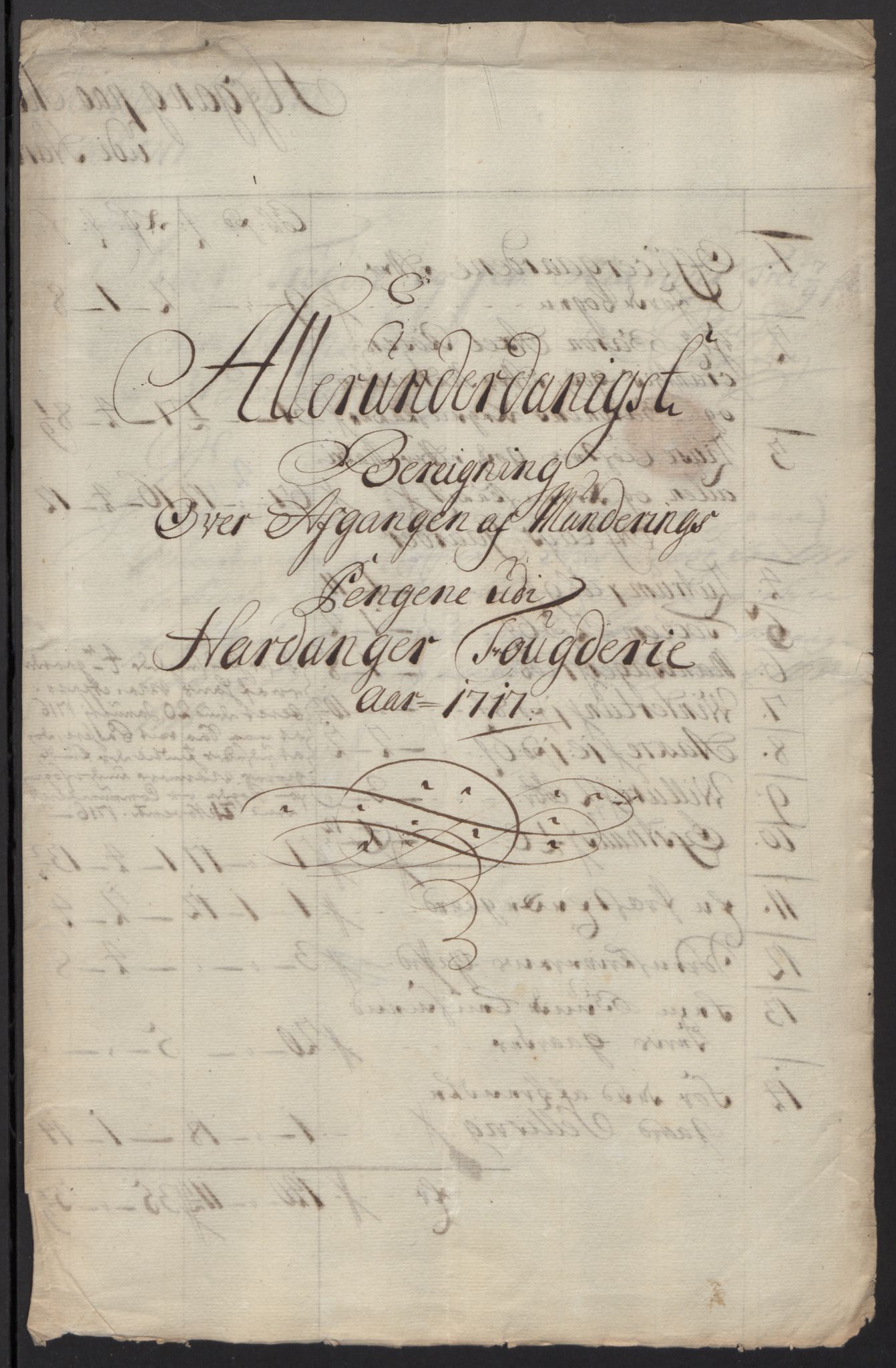 Rentekammeret inntil 1814, Reviderte regnskaper, Fogderegnskap, AV/RA-EA-4092/R48/L2994: Fogderegnskap Sunnhordland og Hardanger, 1717, p. 439