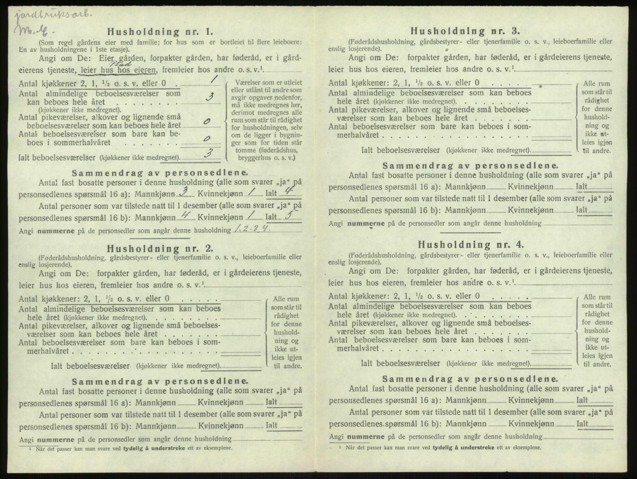 SAB, 1920 census for Leikanger, 1920, p. 545