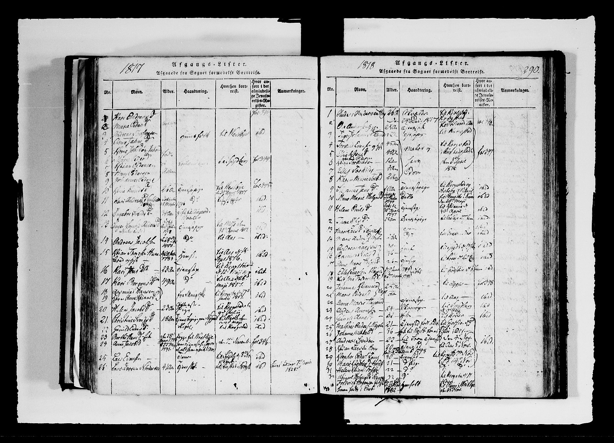 Hobøl prestekontor Kirkebøker, AV/SAO-A-2002/F/Fa/L0002: Parish register (official) no. I 2, 1814-1841, p. 290