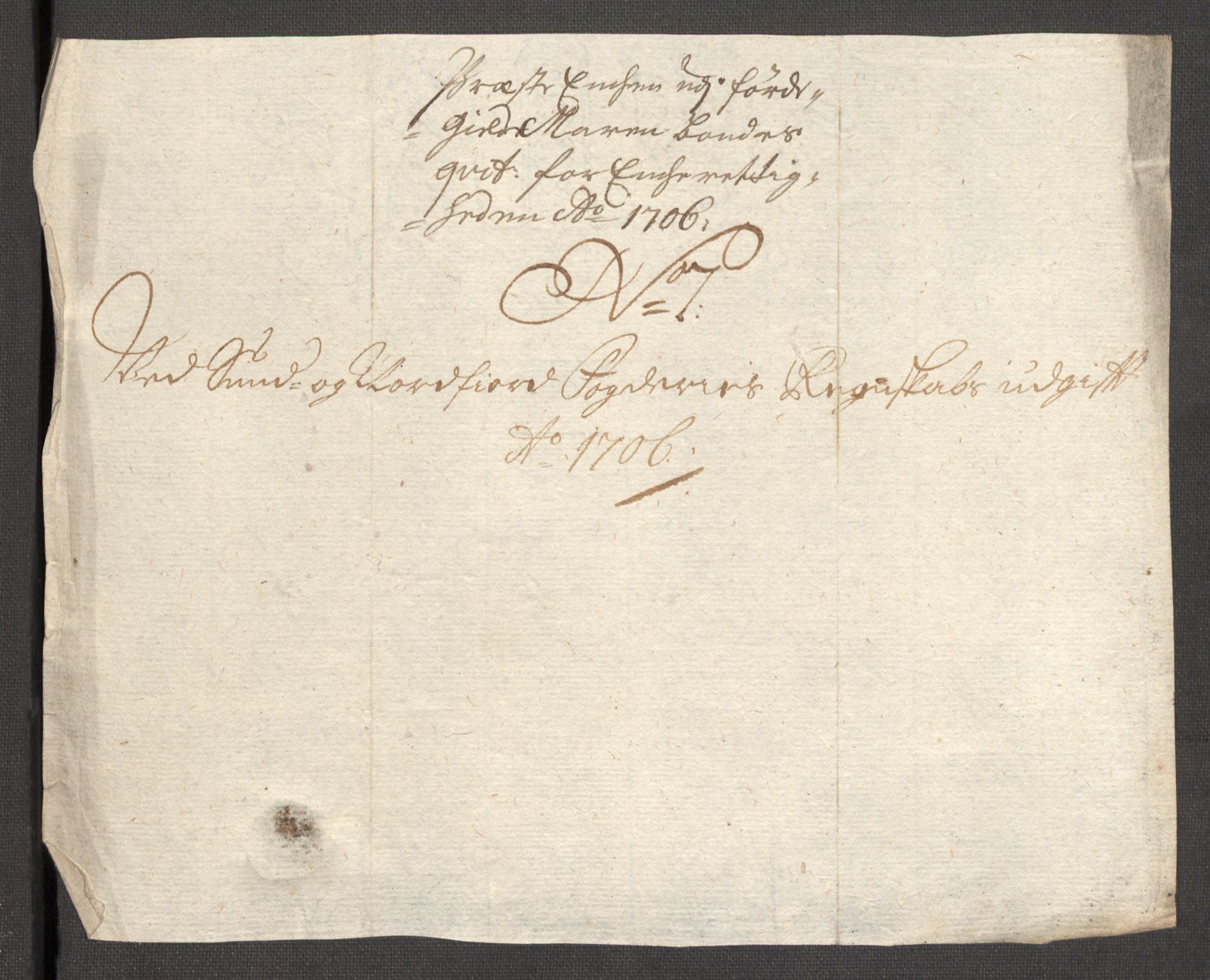 Rentekammeret inntil 1814, Reviderte regnskaper, Fogderegnskap, RA/EA-4092/R53/L3430: Fogderegnskap Sunn- og Nordfjord, 1706-1707, p. 159
