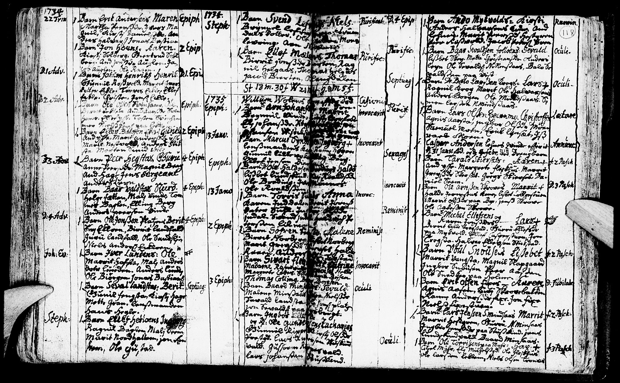 Ministerialprotokoller, klokkerbøker og fødselsregistre - Nord-Trøndelag, SAT/A-1458/723/L0230: Parish register (official) no. 723A01, 1705-1747, p. 118