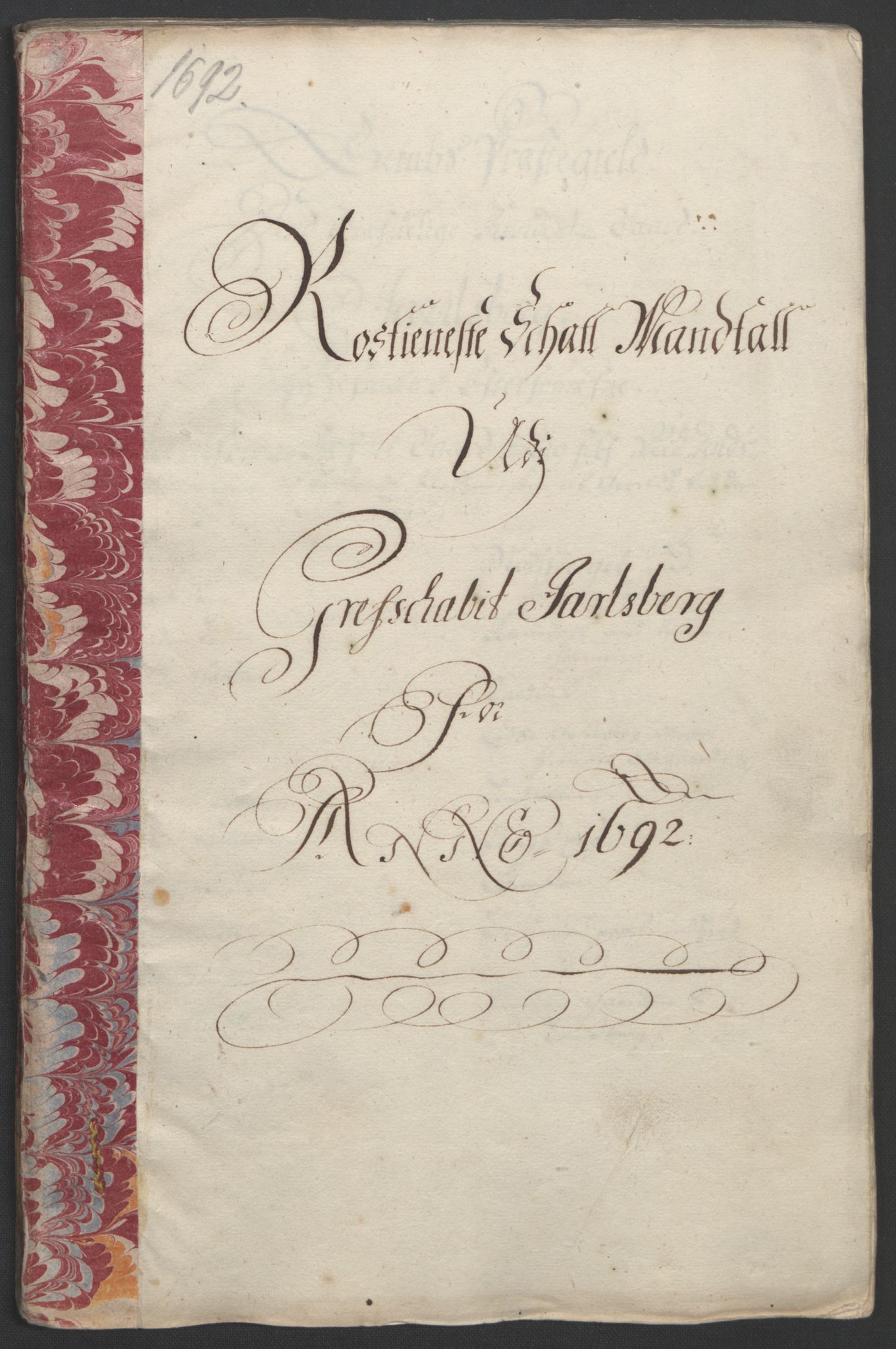 Rentekammeret inntil 1814, Reviderte regnskaper, Fogderegnskap, RA/EA-4092/R32/L1865: Fogderegnskap Jarlsberg grevskap, 1692, p. 294