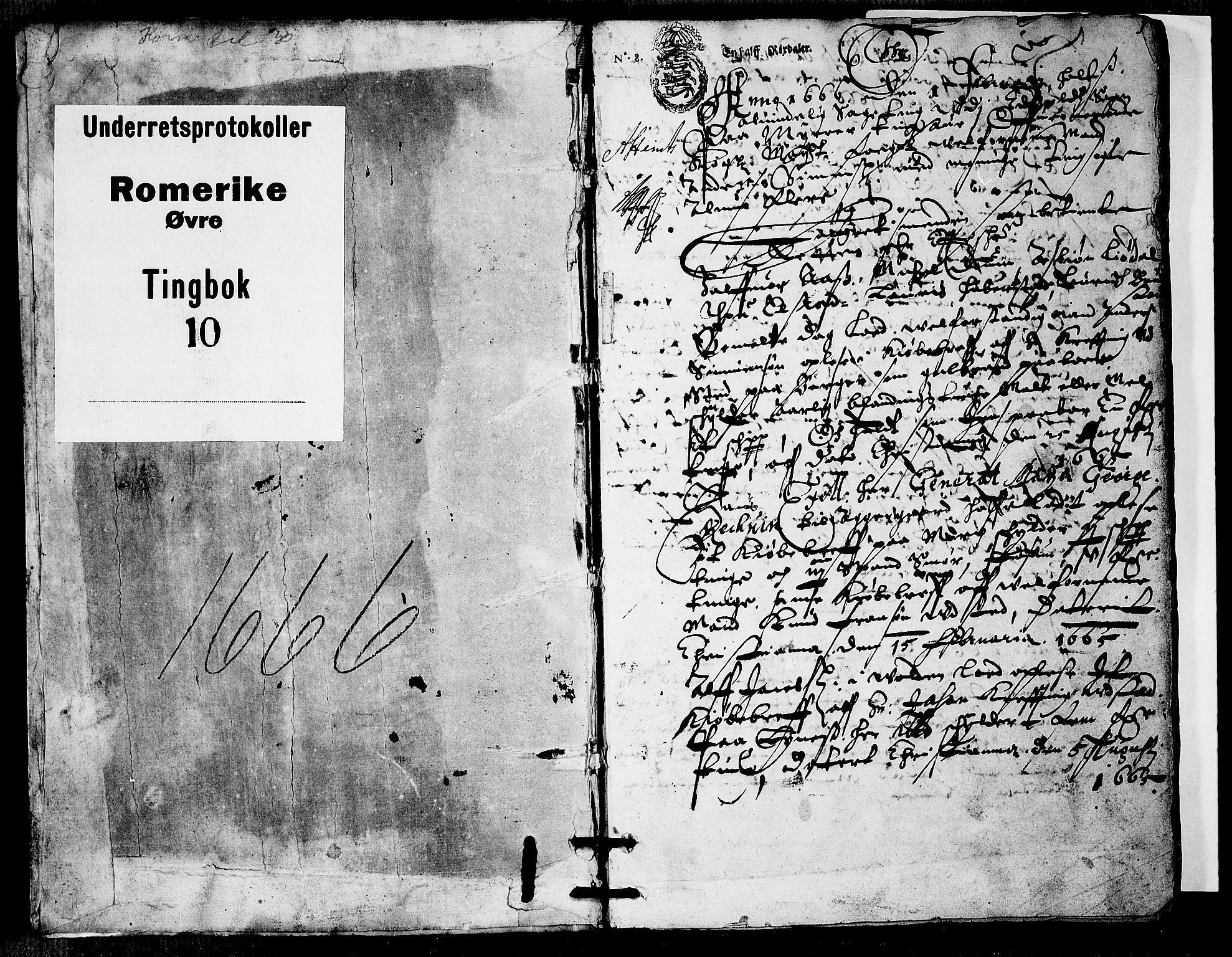 Øvre Romerike sorenskriveri, SAO/A-10649/F/Fb/L0010: Tingbok 10, 1666, p. 0b-1a