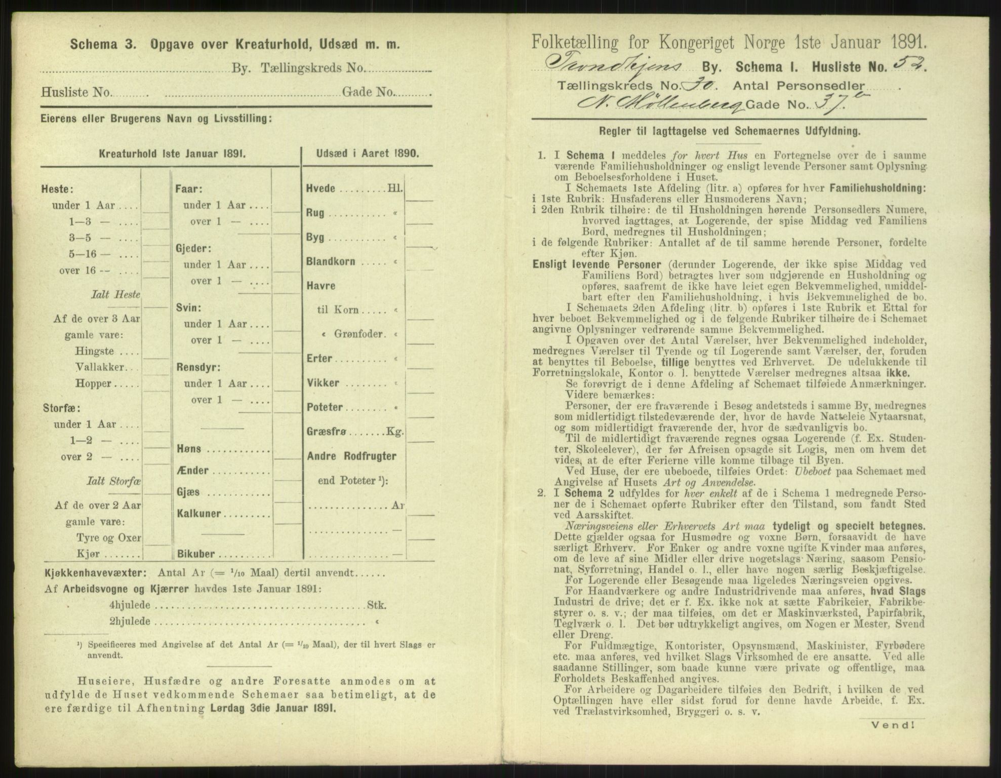 RA, 1891 census for 1601 Trondheim, 1891, p. 2296