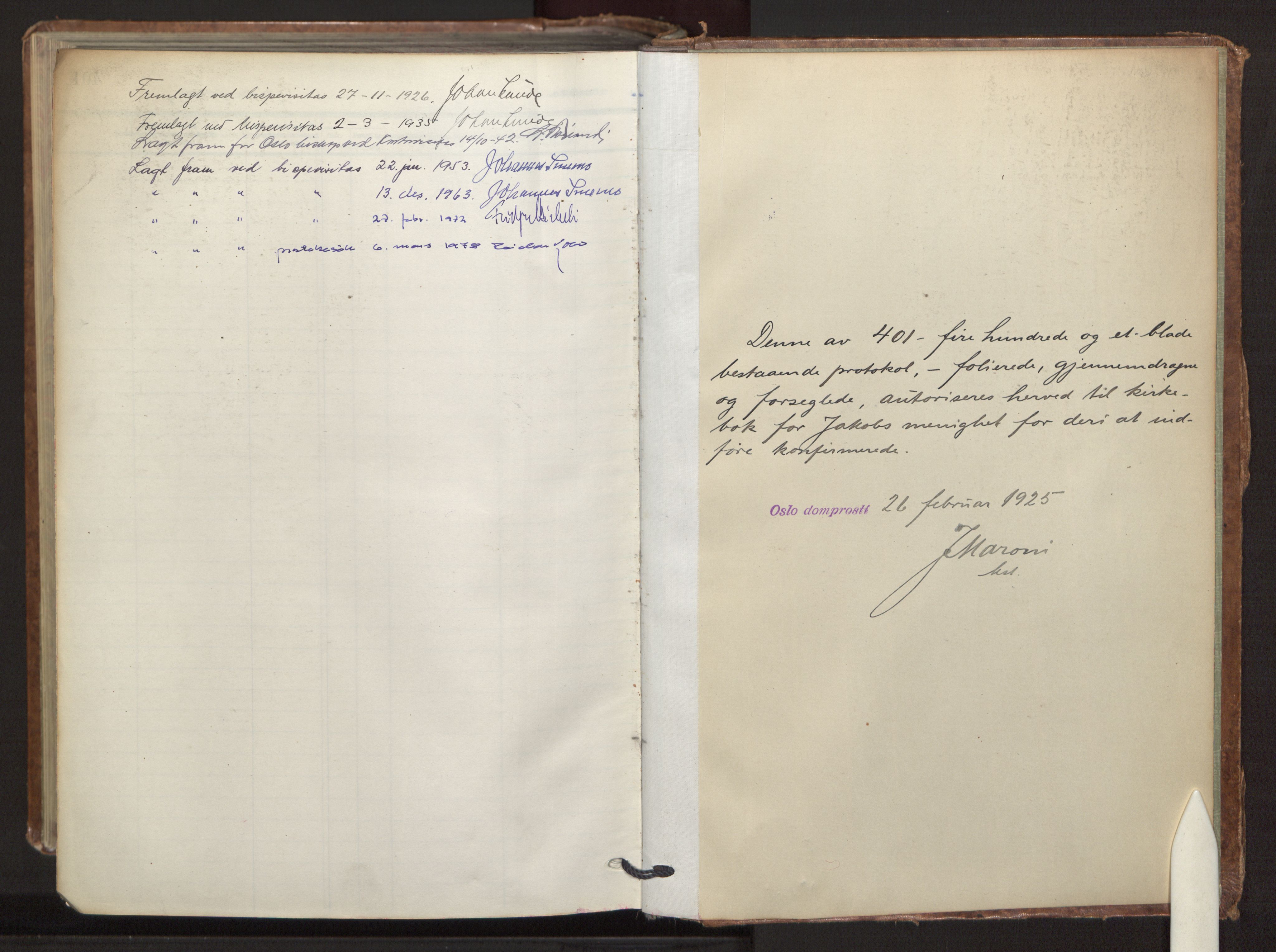 Jakob prestekontor Kirkebøker, AV/SAO-A-10850/F/Fa/L0009: Parish register (official) no. 9, 1924-1983
