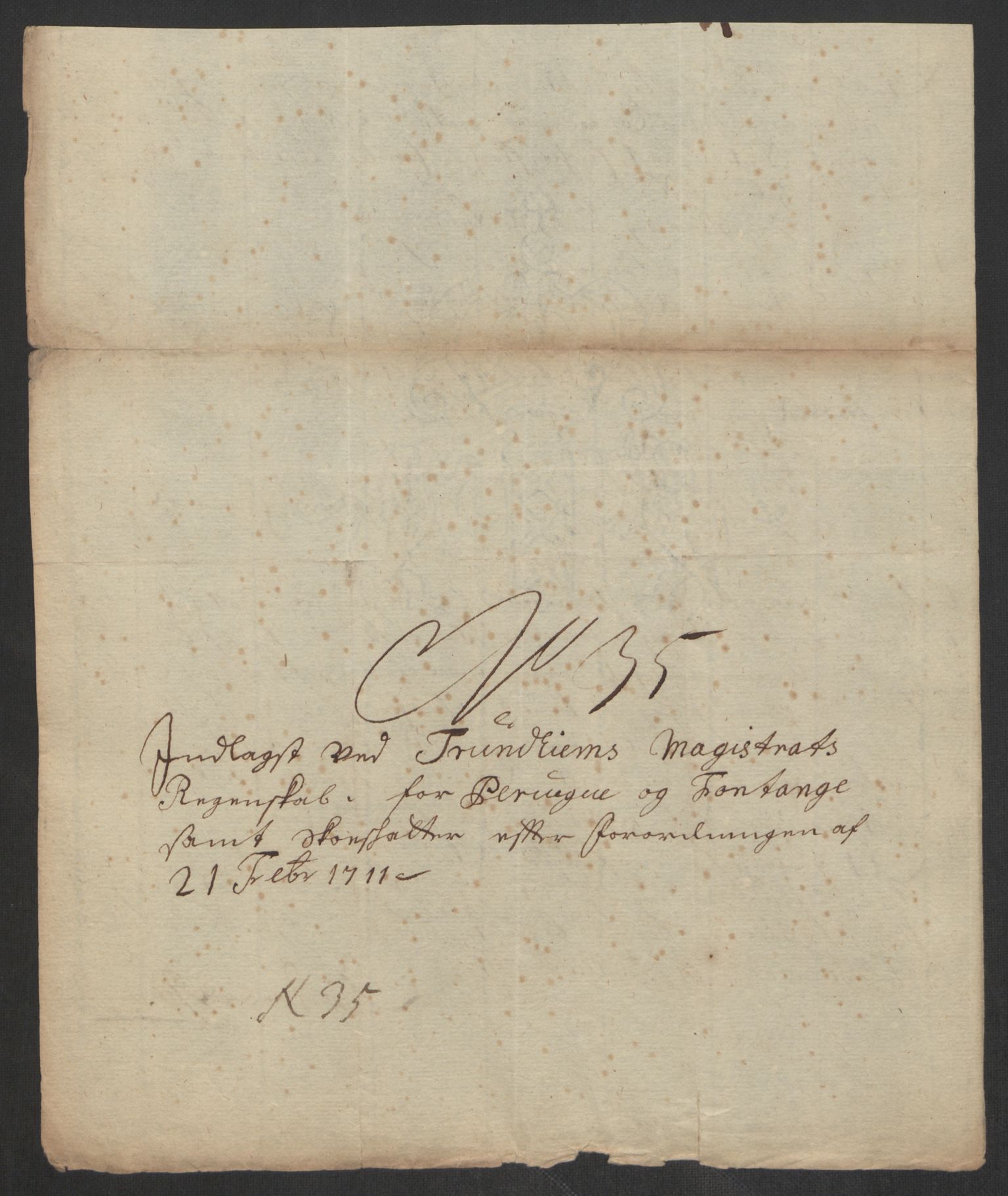 Rentekammeret inntil 1814, Reviderte regnskaper, Byregnskaper, AV/RA-EA-4066/R/Rs/L0507: [S3] Kontribusjonsregnskap, 1699-1711, p. 556