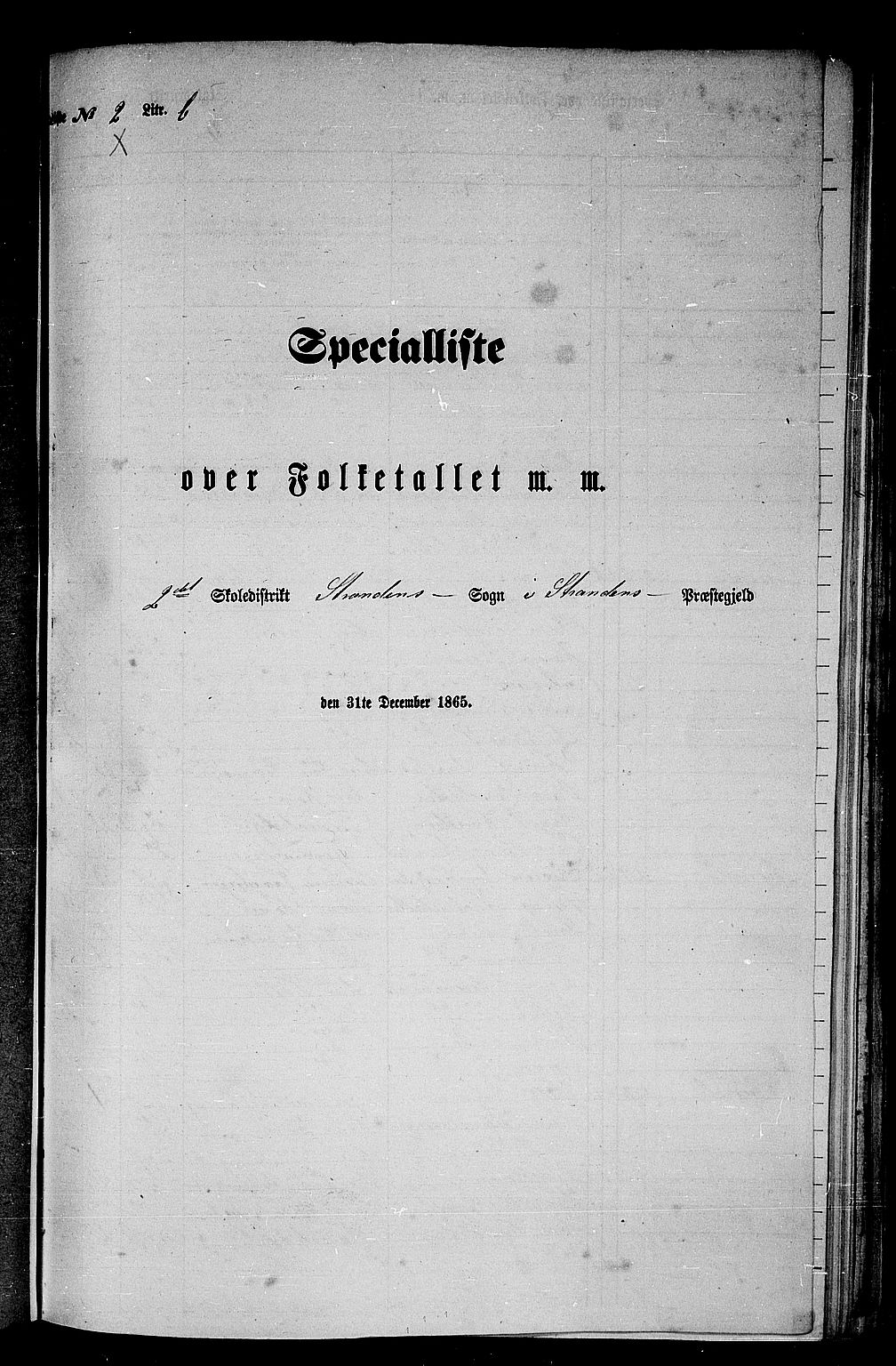 RA, 1865 census for Stranda, 1865, p. 31
